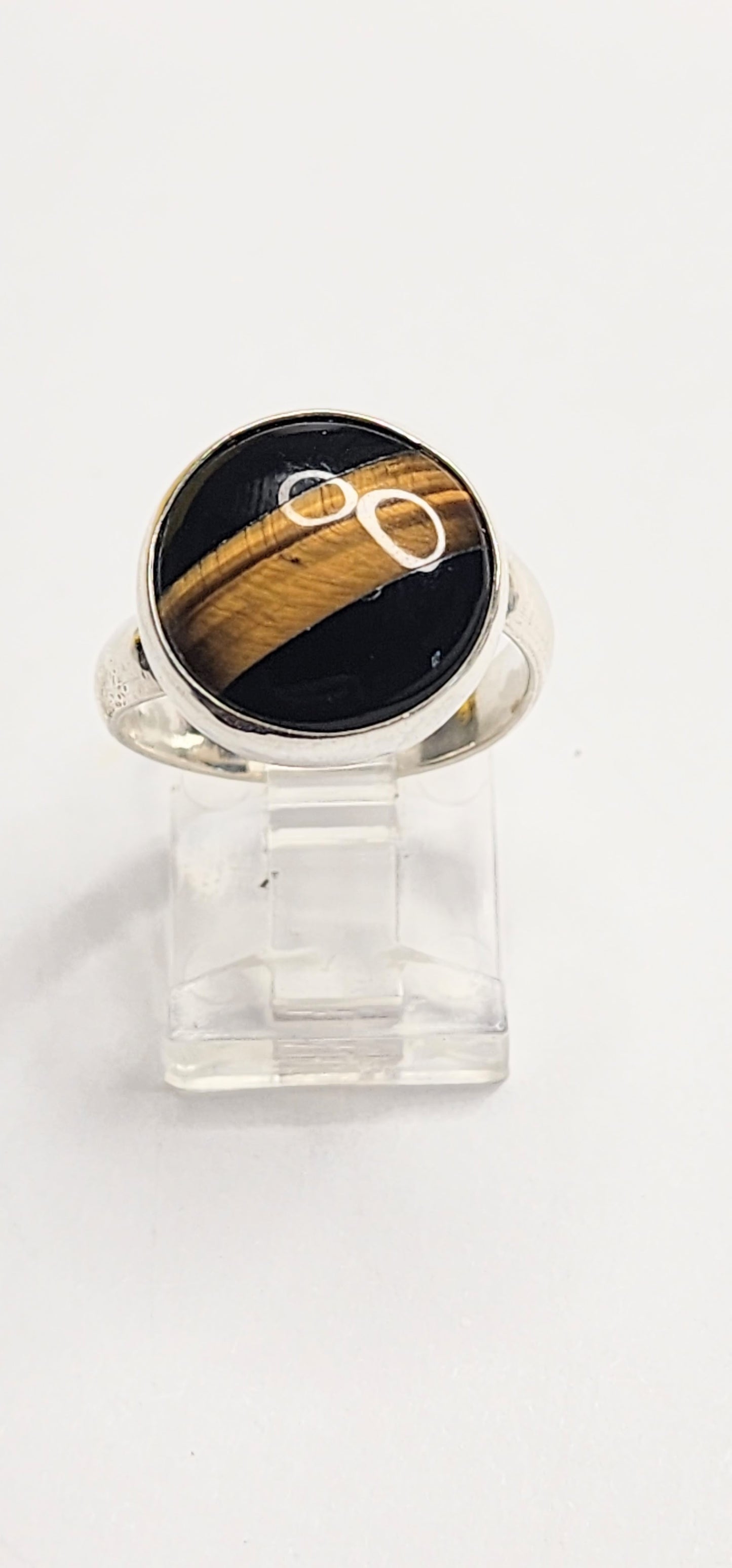 Tiger Eye Polka Dot Ring & Pendant - Alchemia & Sterling Silver