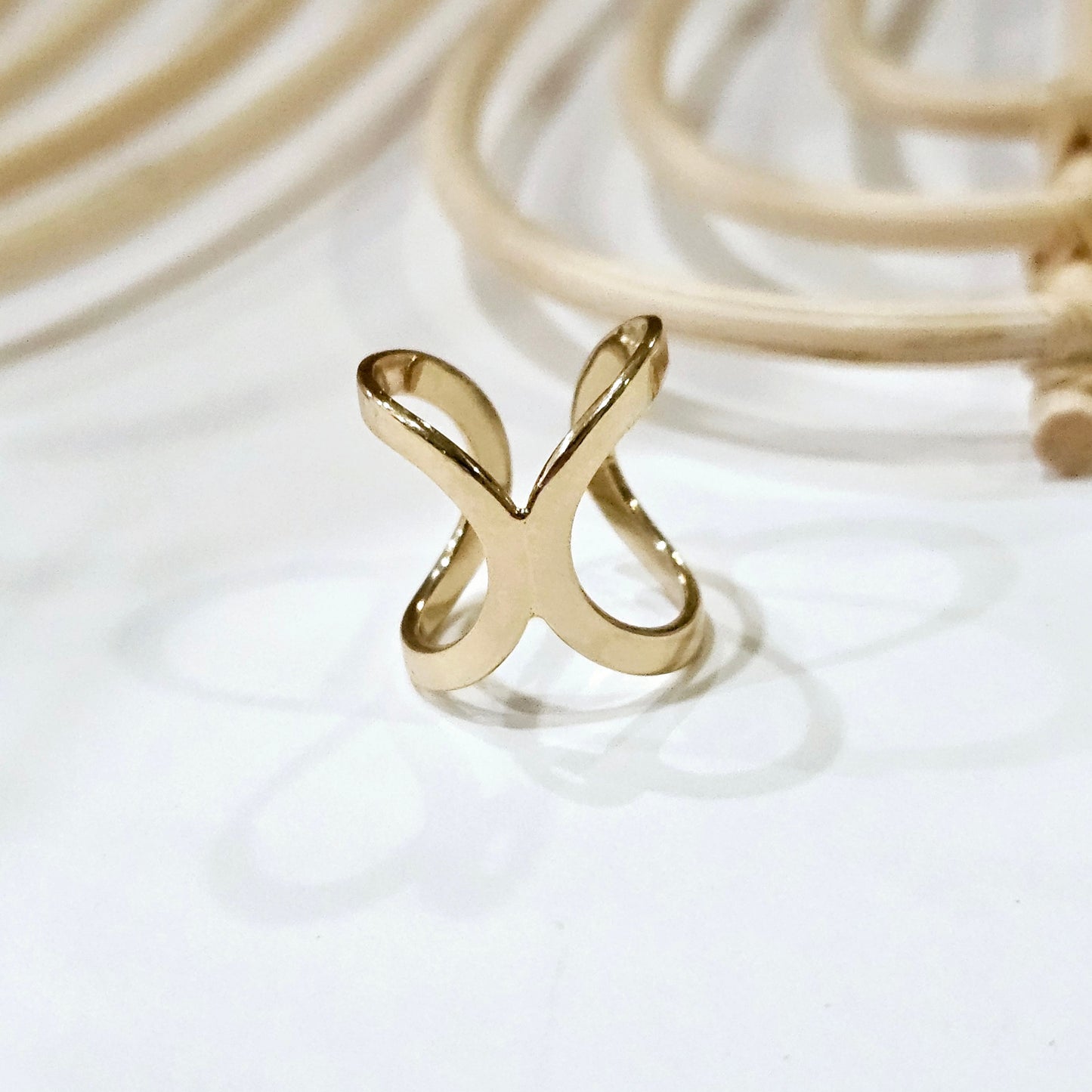 Twist Midi Ring - Sterling or Alchemia Gold