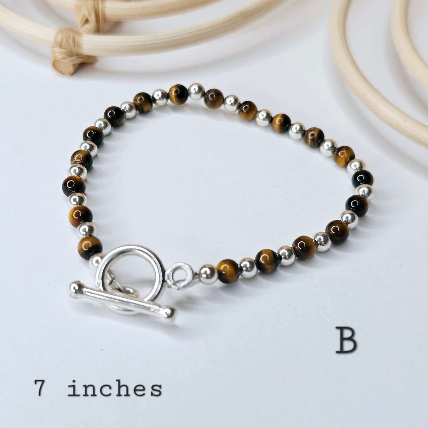 Assorted Stone Bracelets - Solid Sterling Silver