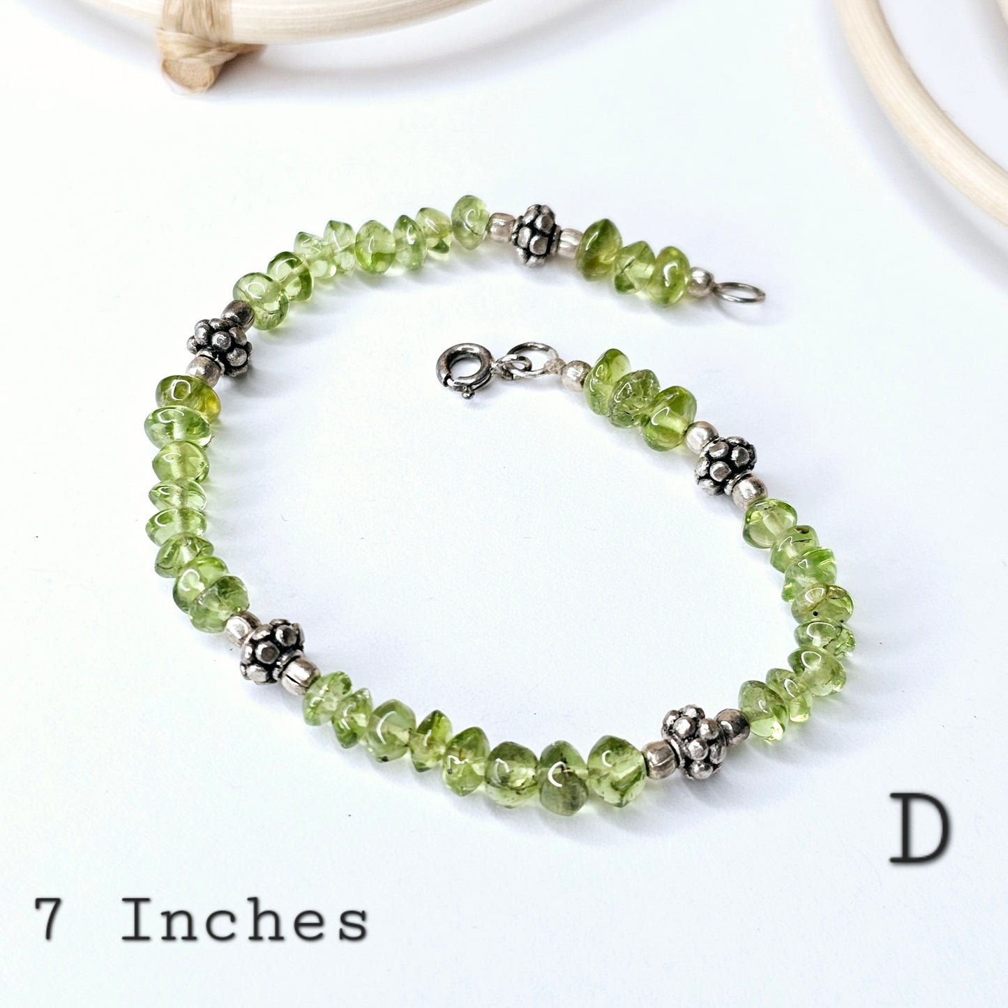 Assorted Stone Bracelets - Solid Sterling Silver