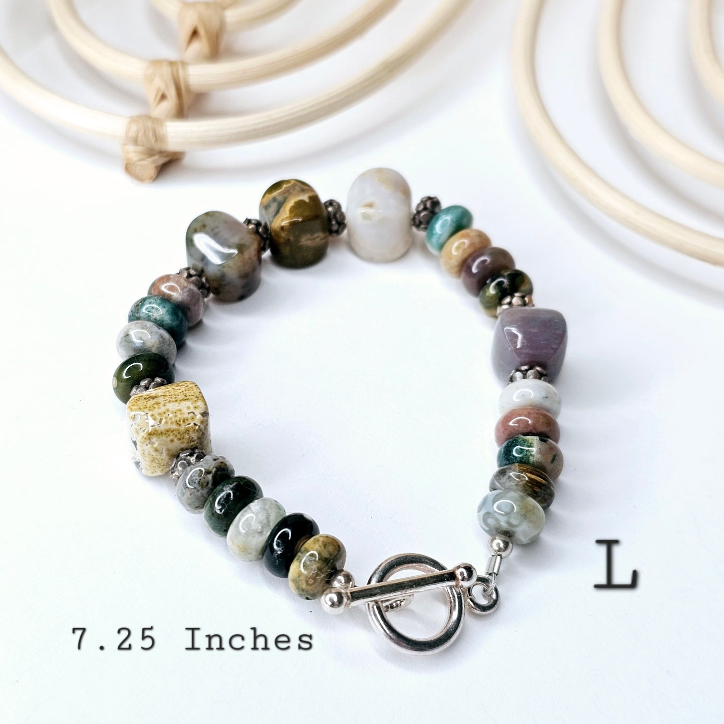 Assorted Stone Bracelets - Solid Sterling Silver