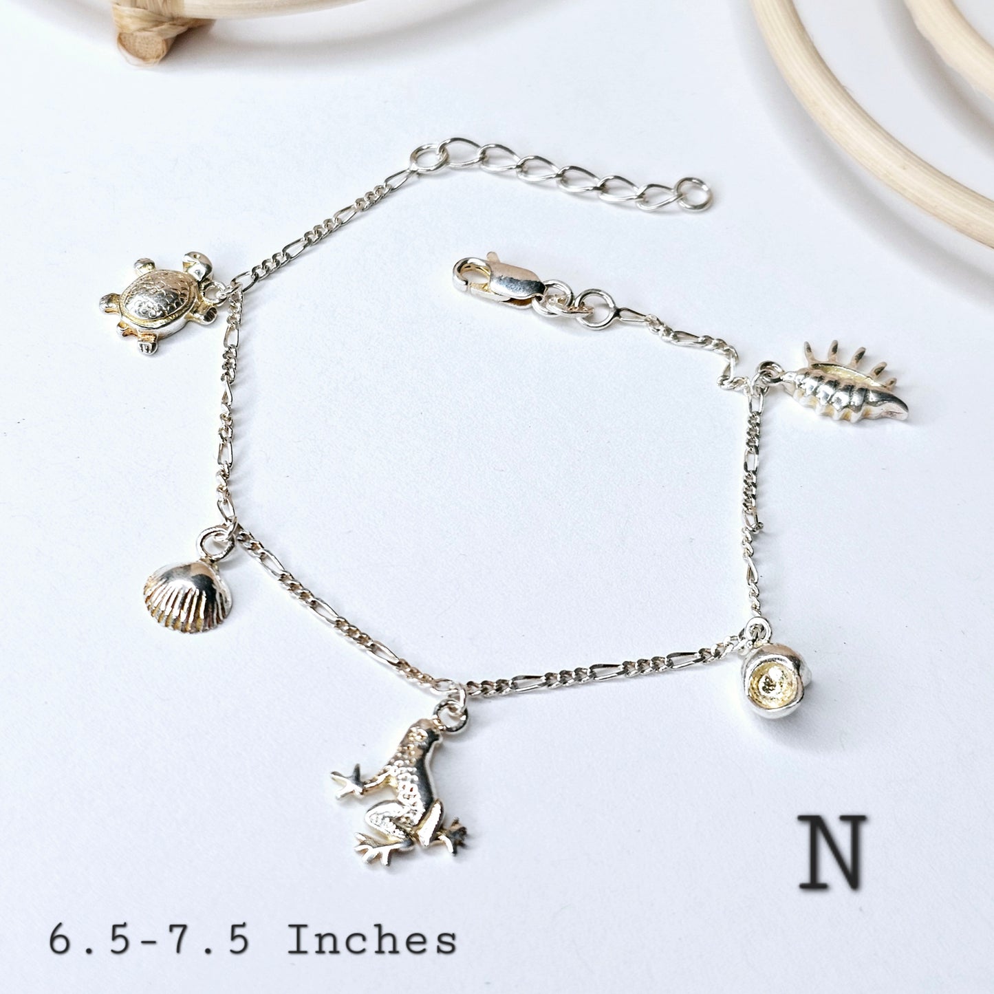 Assorted Stone Bracelets - Solid Sterling Silver