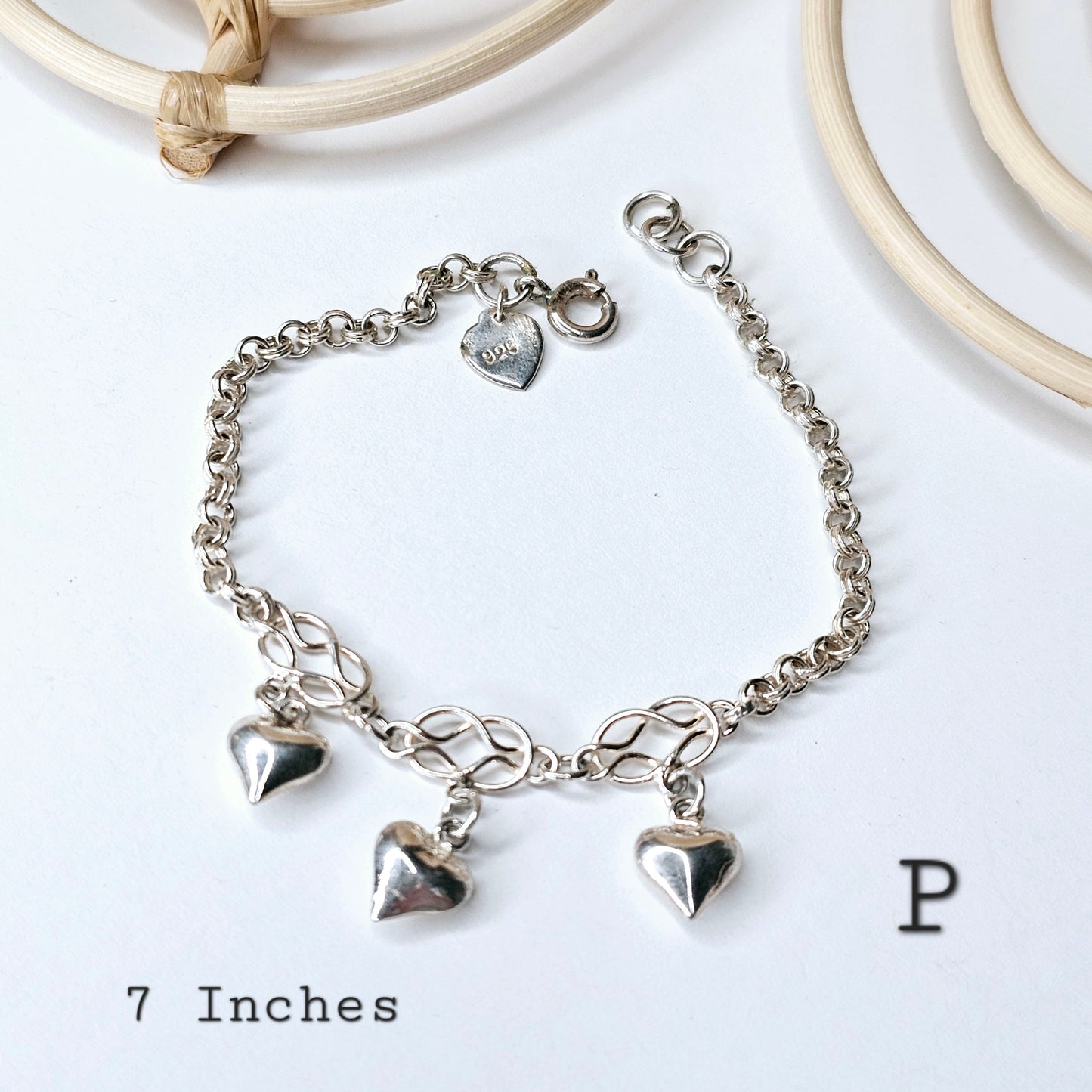 Assorted Stone Bracelets - Solid Sterling Silver
