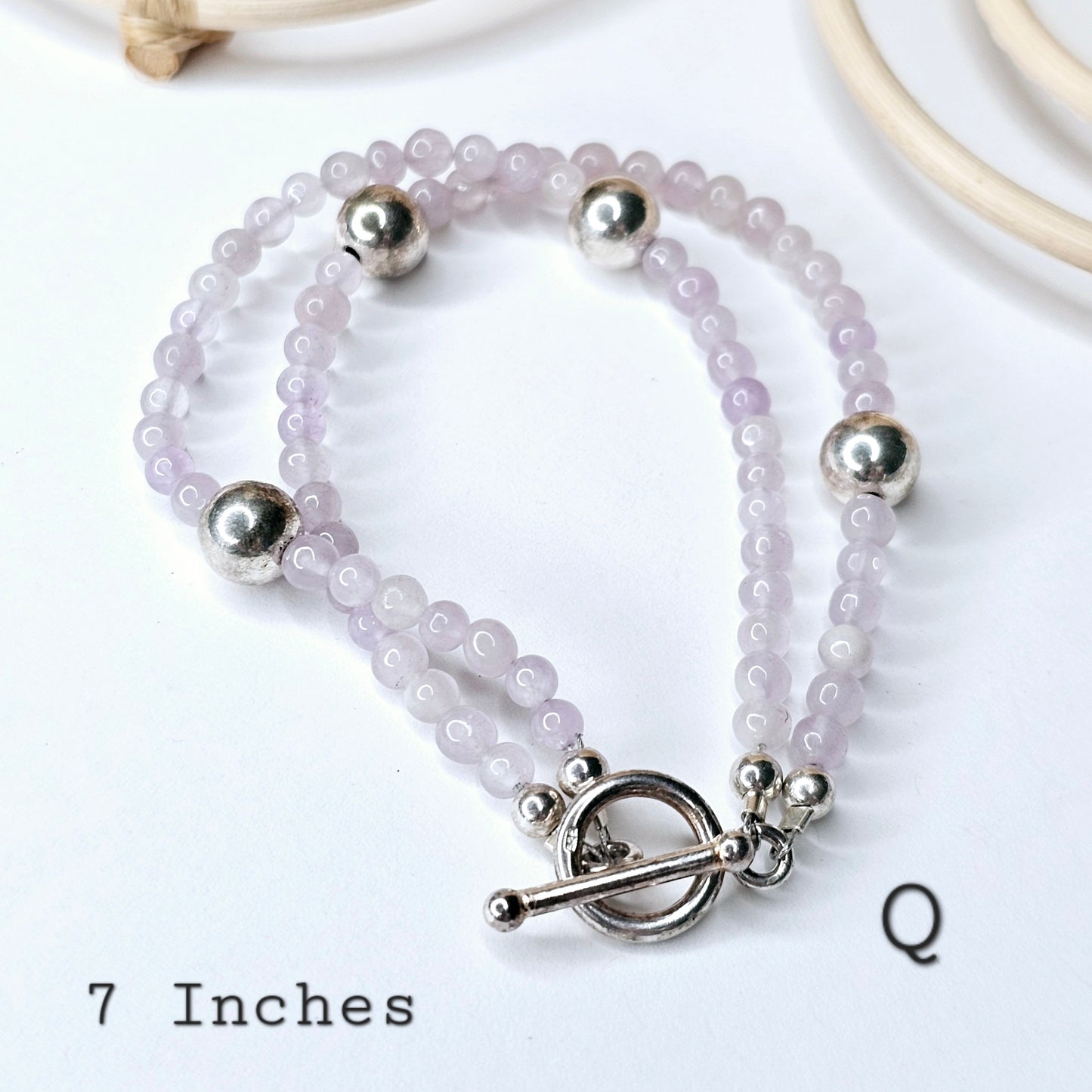 Assorted Stone Bracelets - Solid Sterling Silver