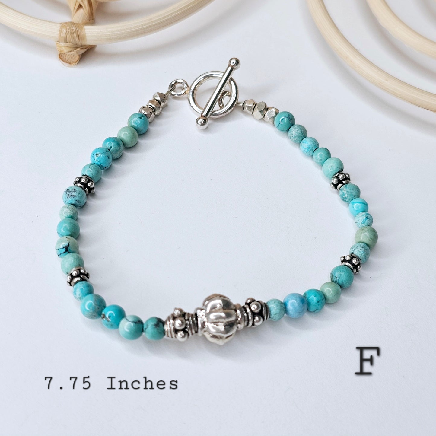 Assorted Stone Bracelets - Solid Sterling Silver