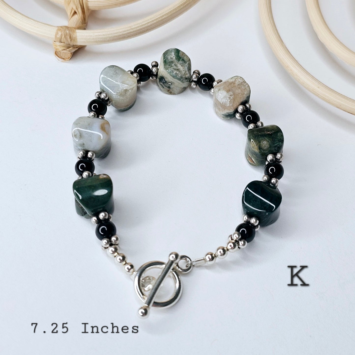 Assorted Stone Bracelets - Solid Sterling Silver