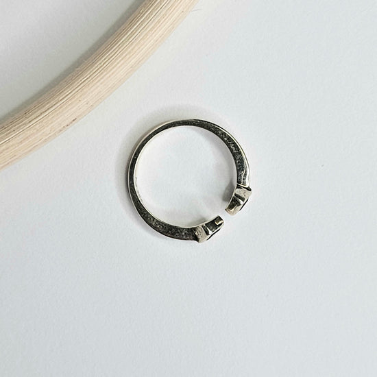 Blue Topaz Midi Ring - Solid Sterling Silver