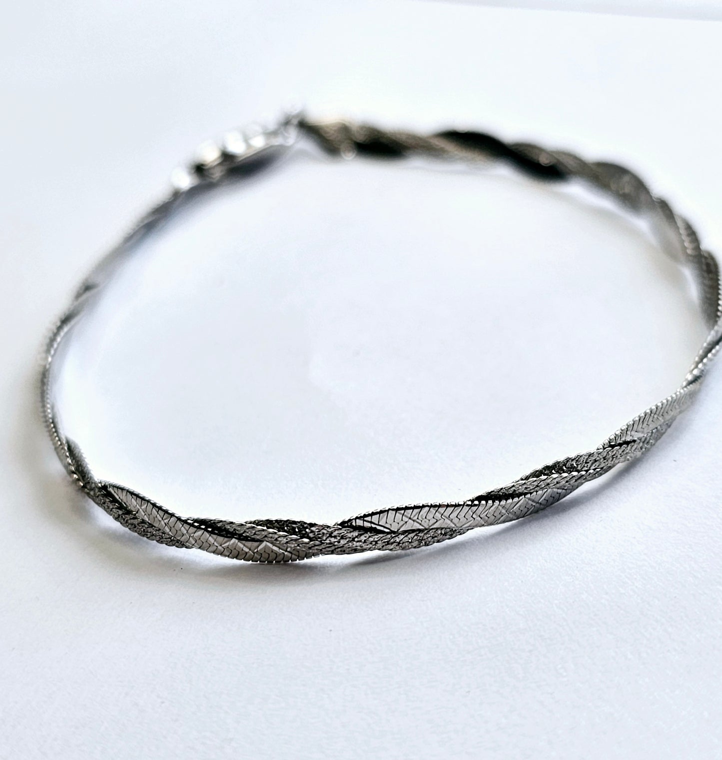 Braided Bracelet - Solid Sterling Silver
