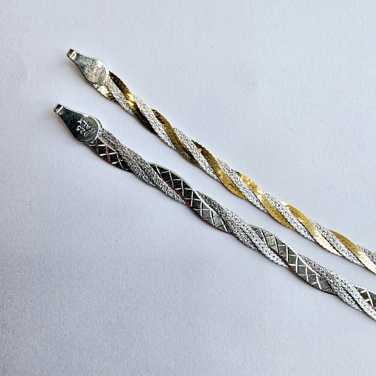Braided Bracelet - Solid Sterling Silver