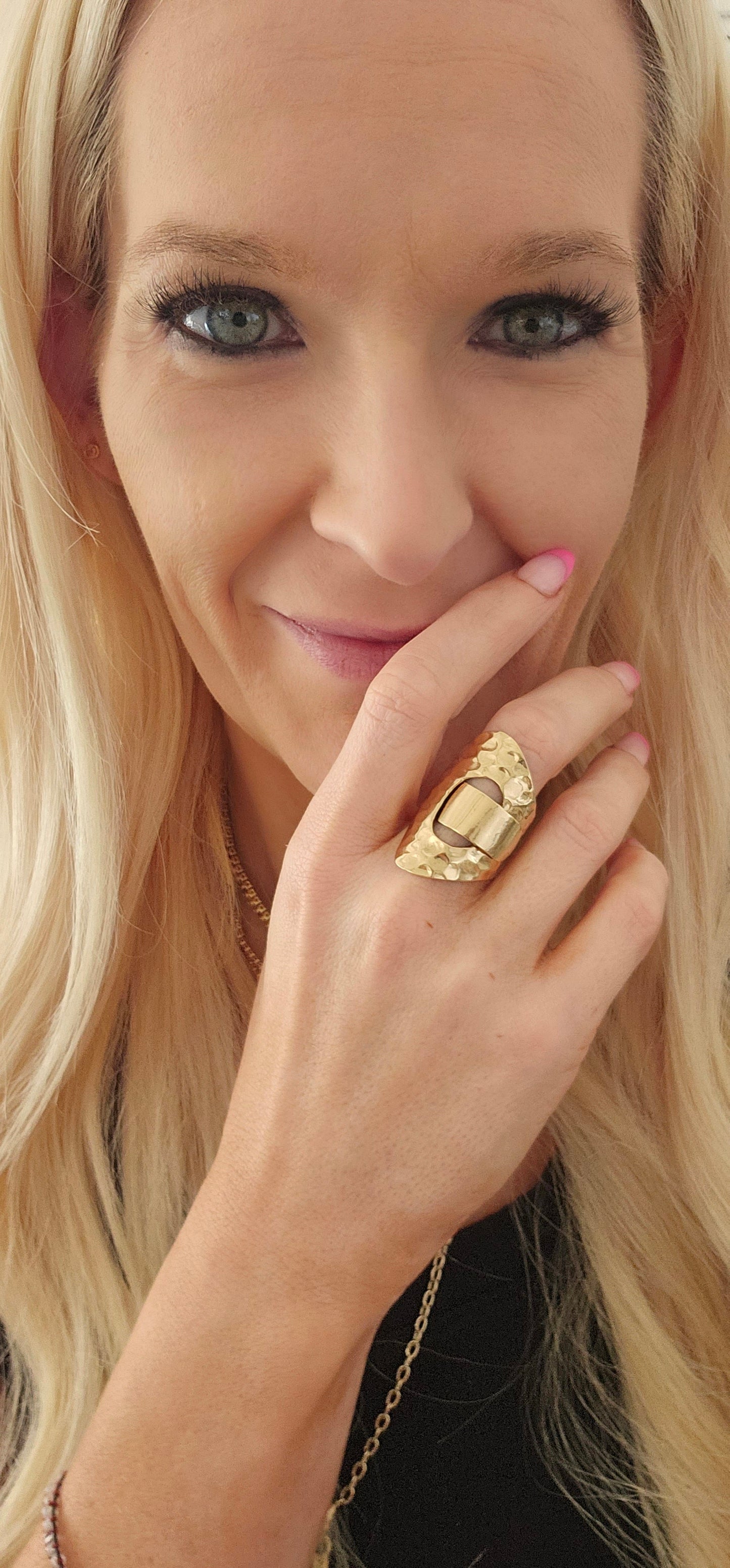 Belt Buckle Statement Alchemia Ring