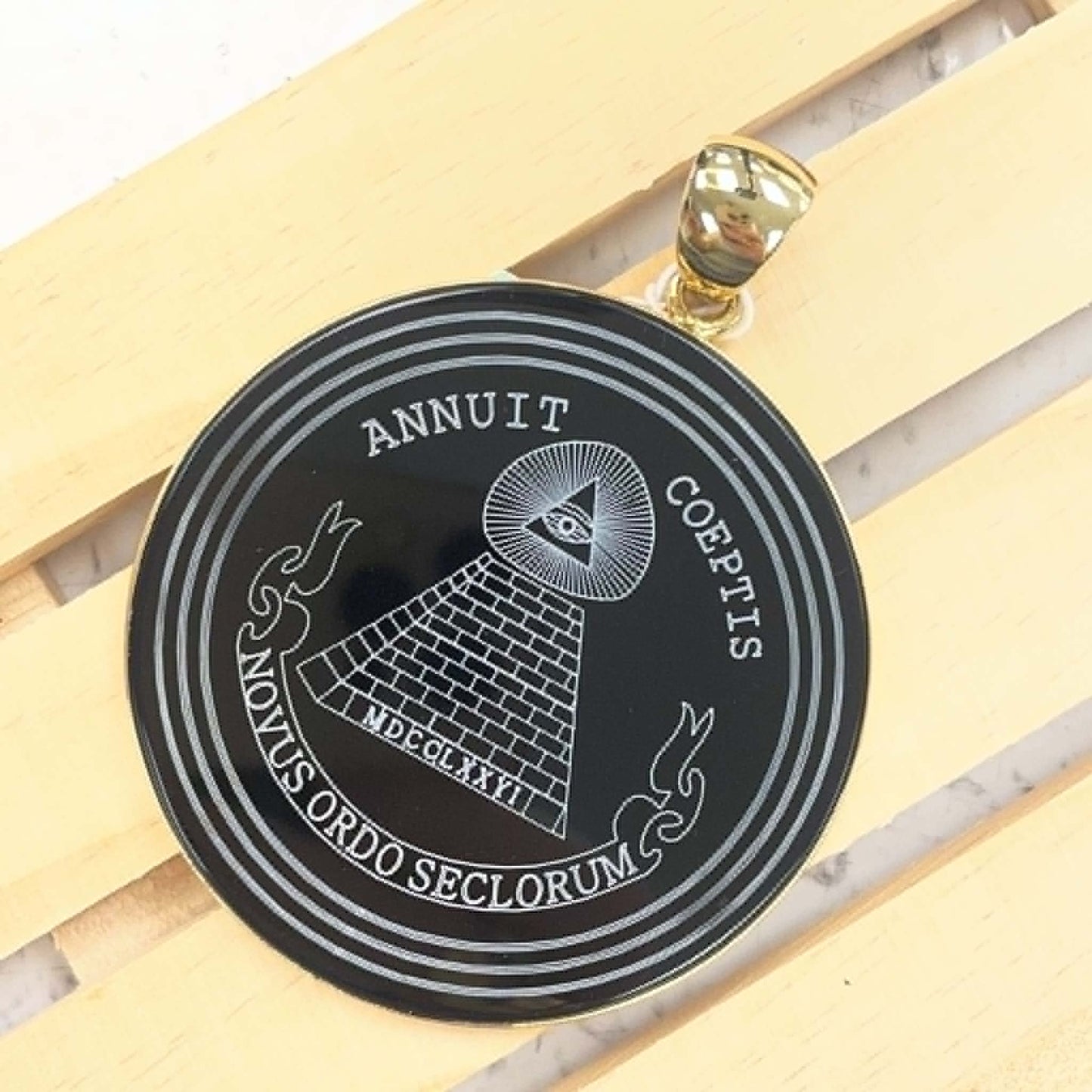 Onyx Free Mason Pendants- Alchemia