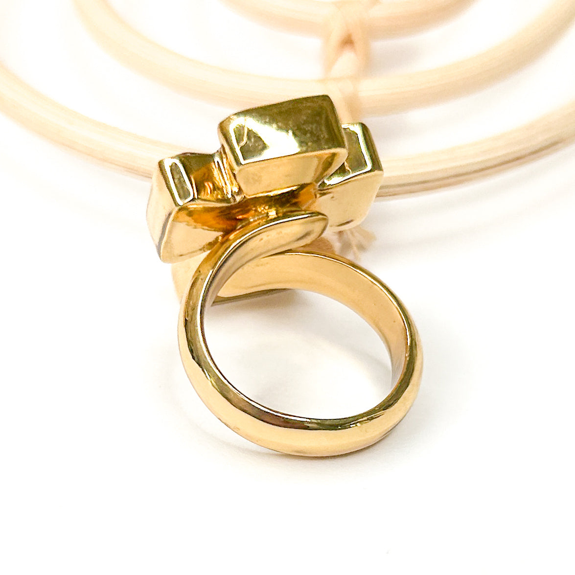 Pink Agate Cross Ring & Pendant - Alchemia