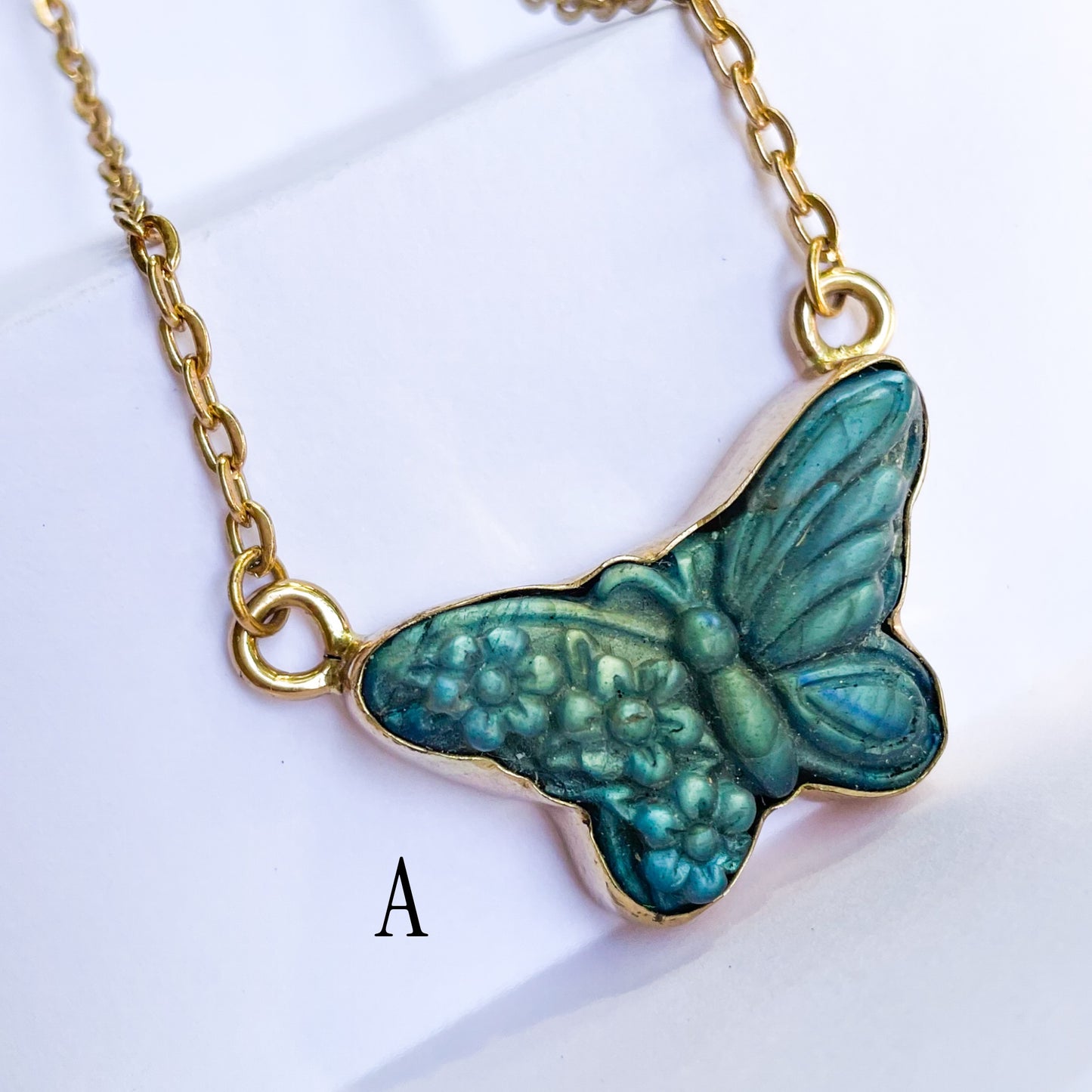 Butterfly Labradorite Necklaces - Alchemia Gold