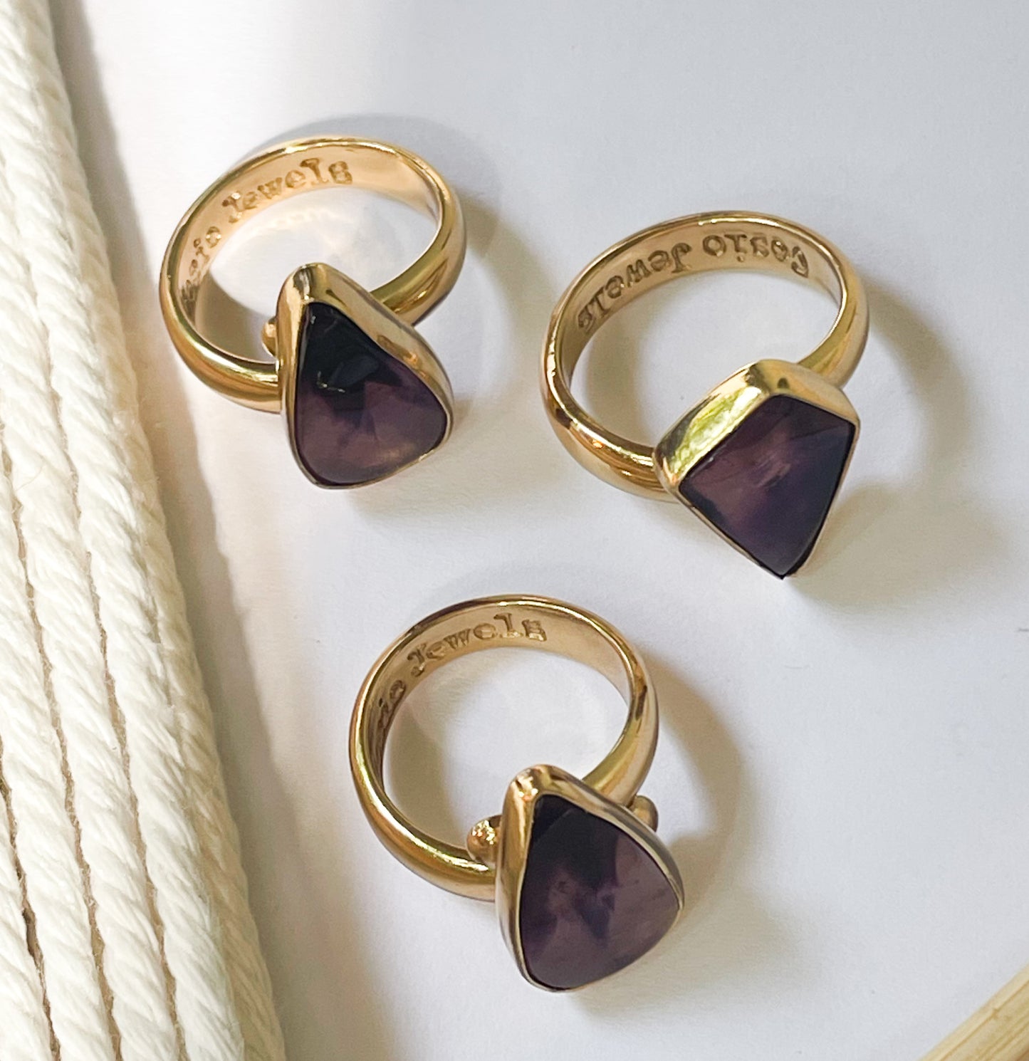 Trapiche Amethyst Ring - Alchemia