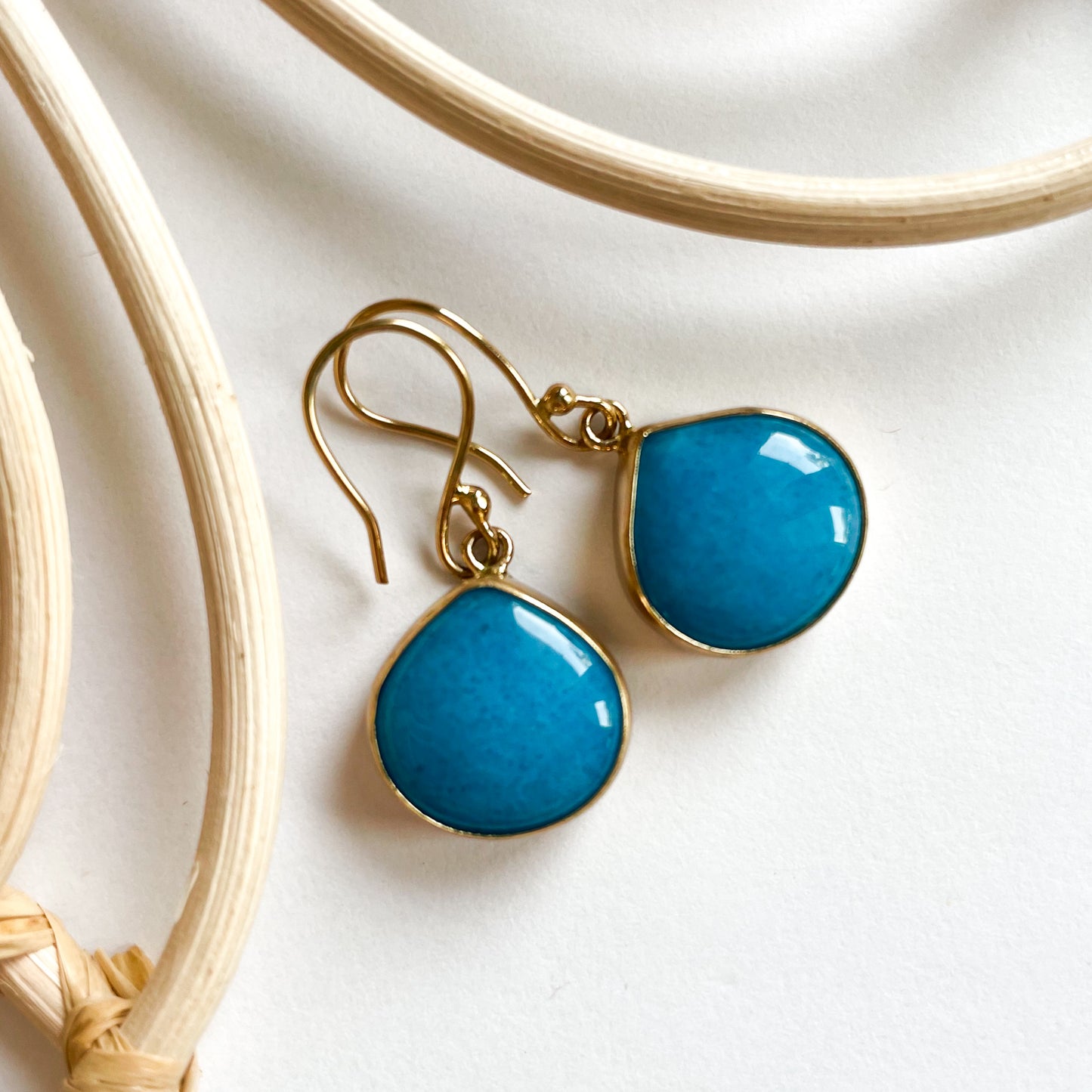 Colored Agate Dangle Earrings - Alchemia