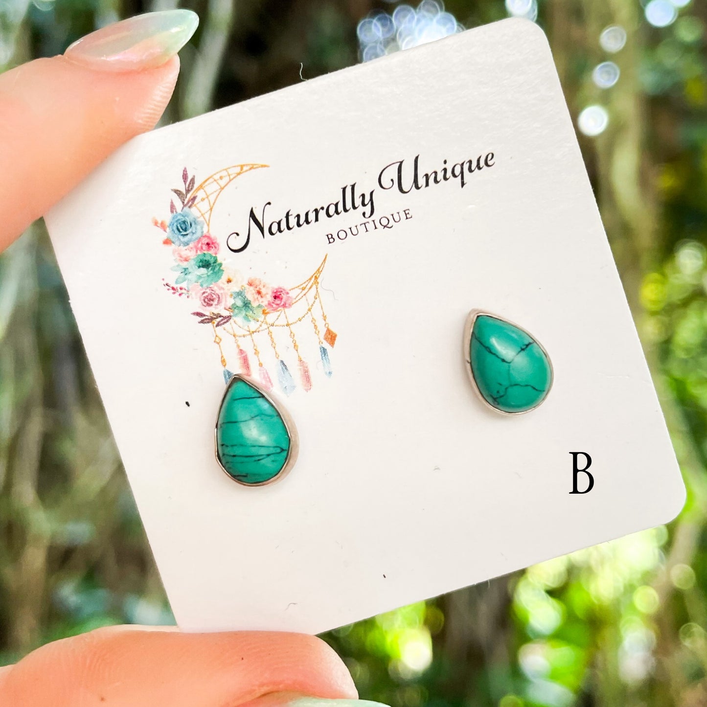 Turquoise Variety Studs - Solid Sterling Silver