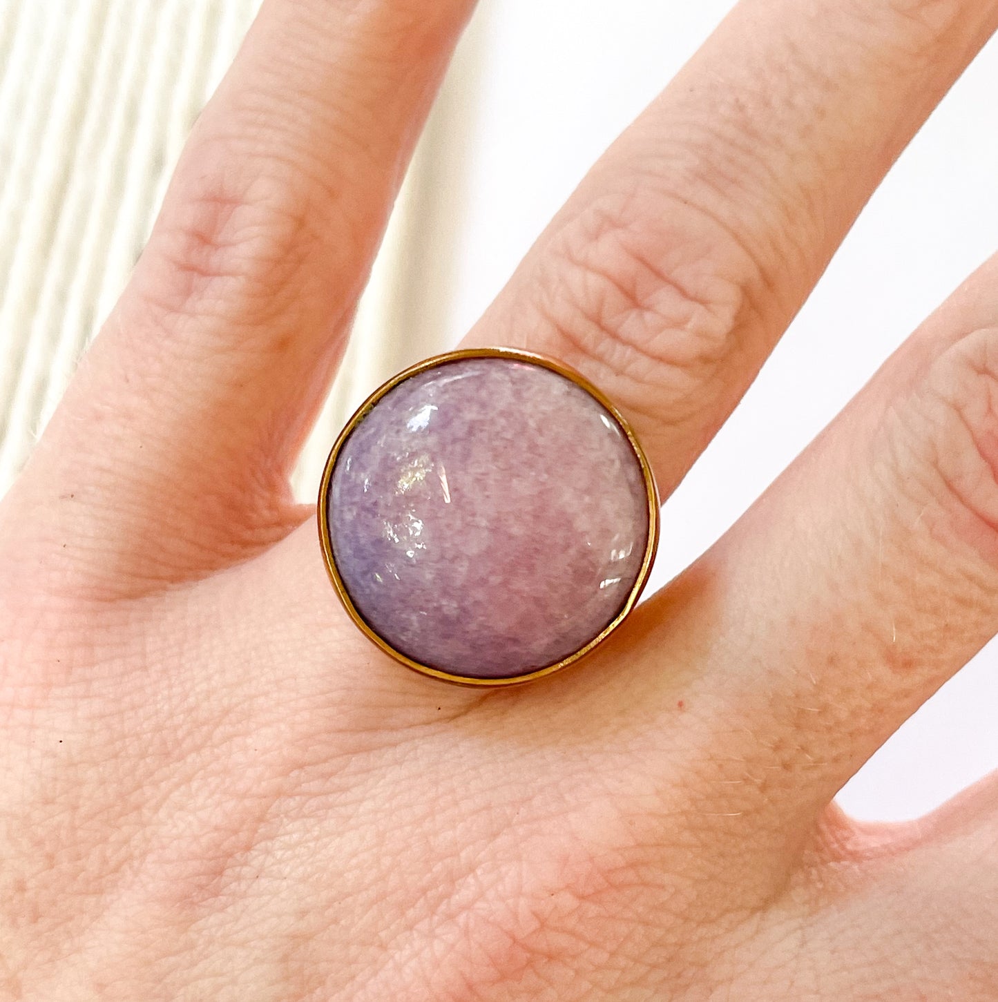 Colorful Purple Quartz Ring - Alchemia Gold