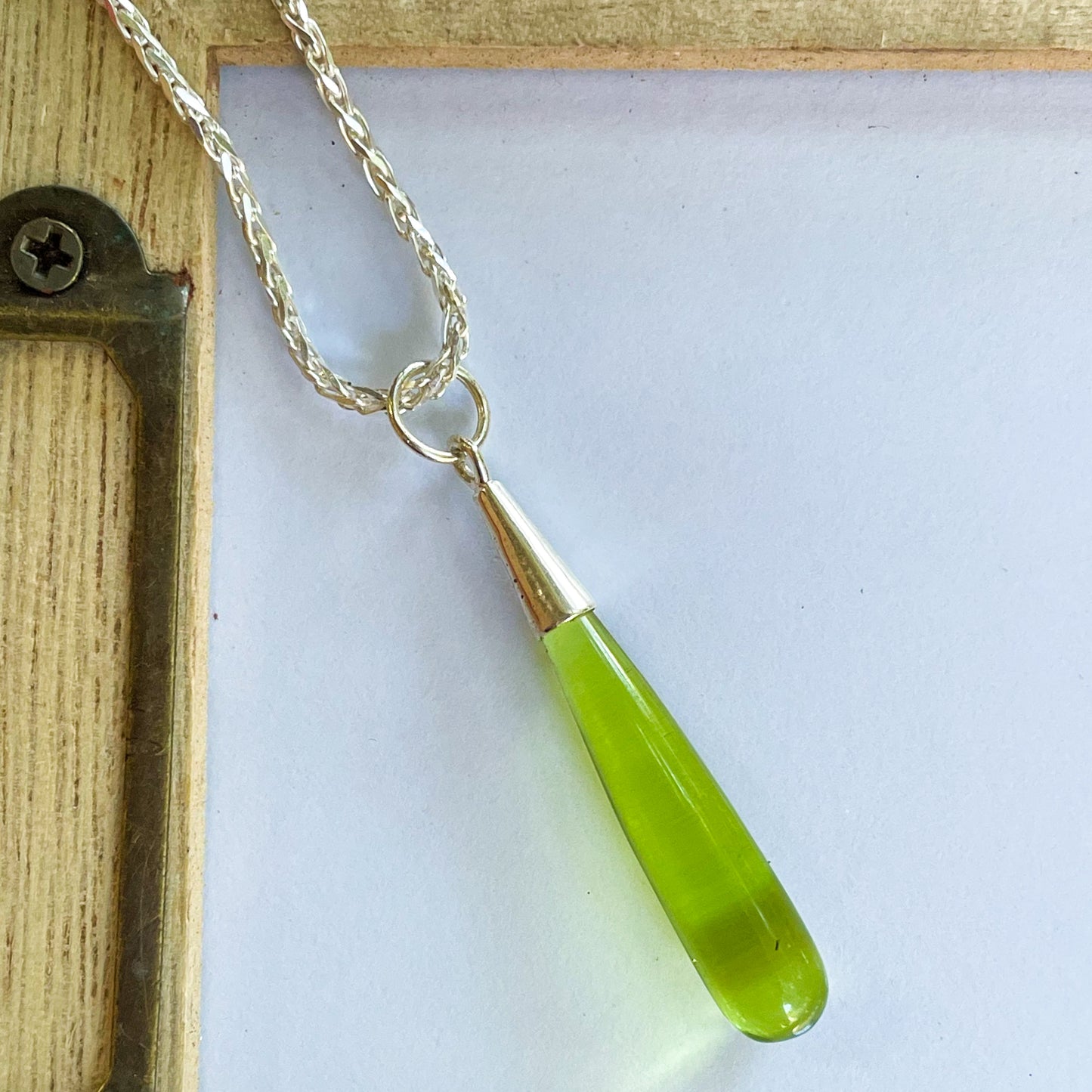 Color Drop Pendant - Both Metals