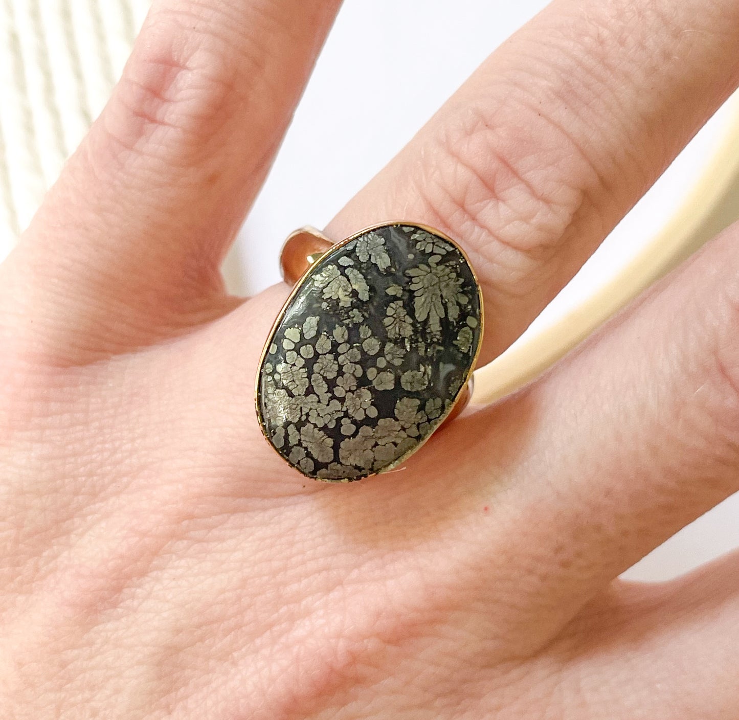 Pyrite Agate Ring - Alchemia Gold