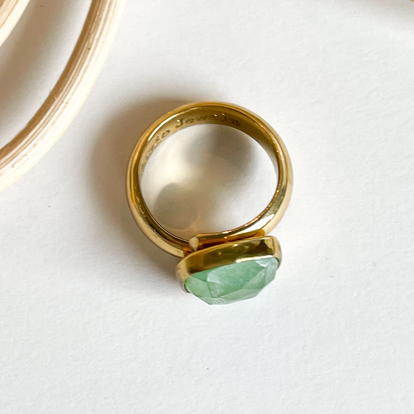 Chalcedony Square Ring - Alchemia & Silver