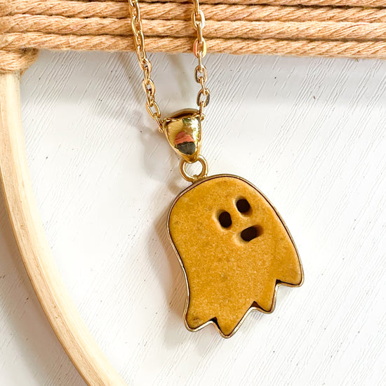 Halloween Ghost Pendant  - Alchemia Gold