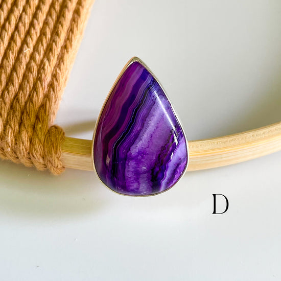 Botswana Agate Rings - Both Metals