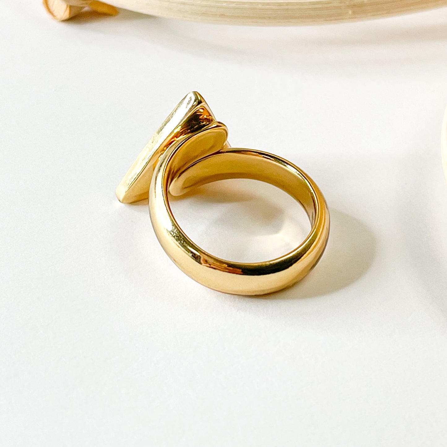 Malachite Triangle Ring - Alchemia