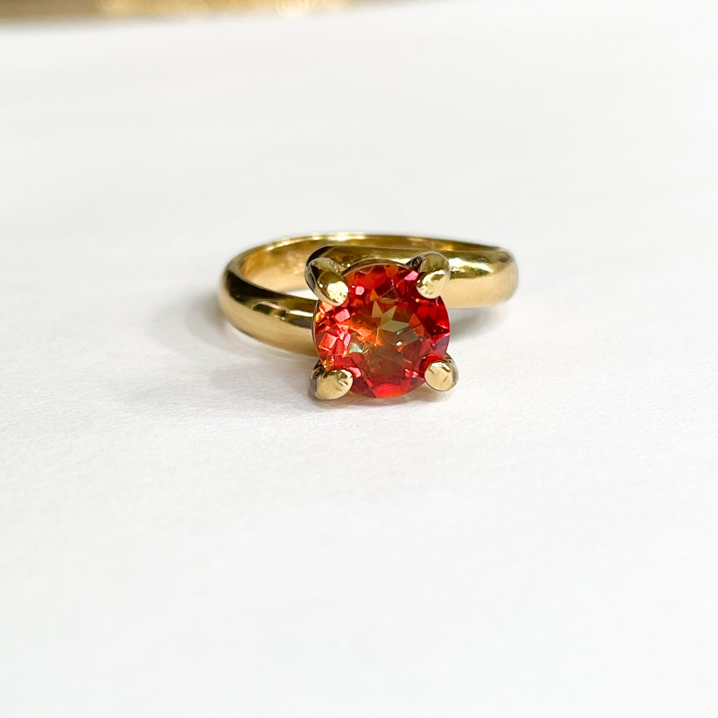 Orange Mystic Prong Ring - Alchemia