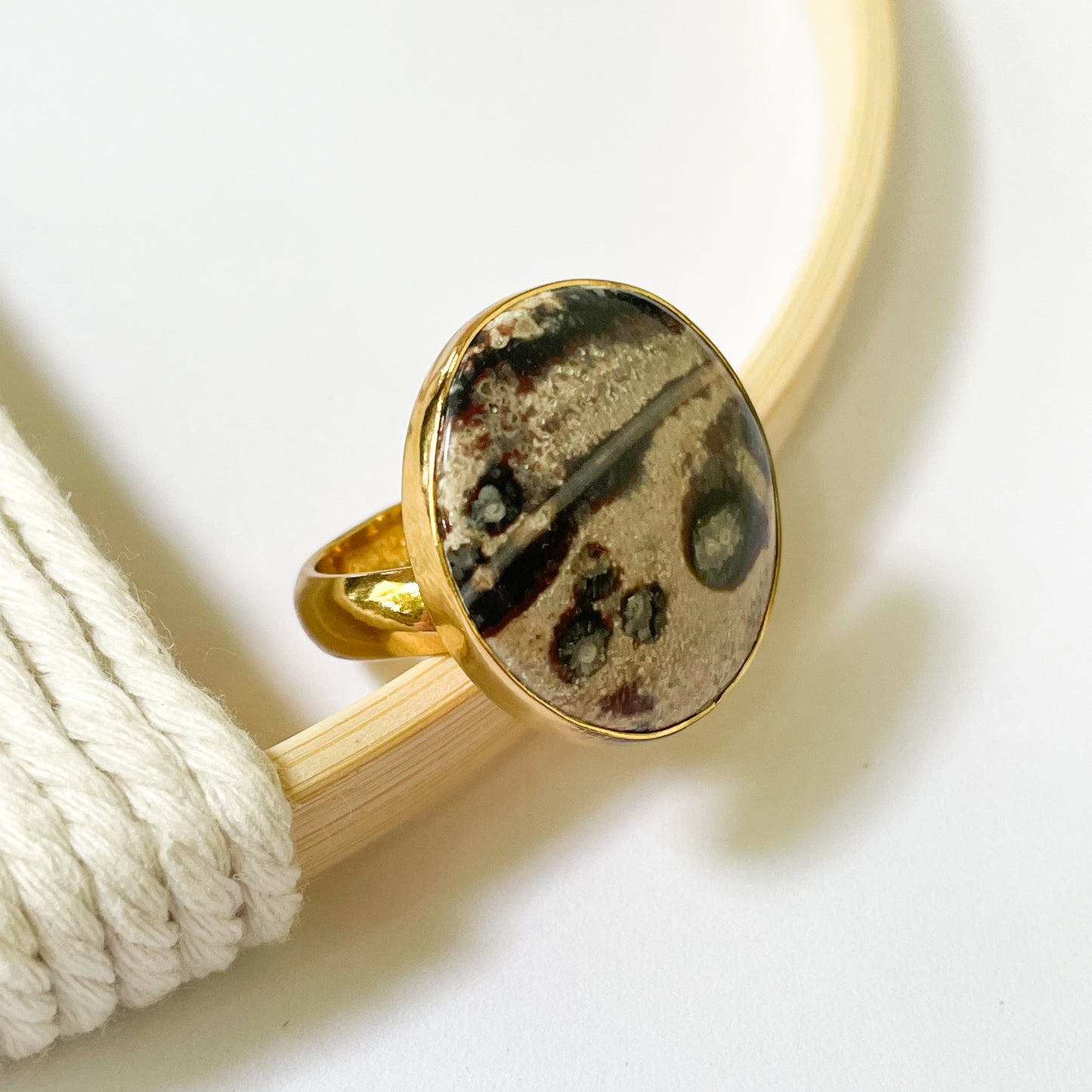 Viper Skin Jasper Ring - Alchemia Gold