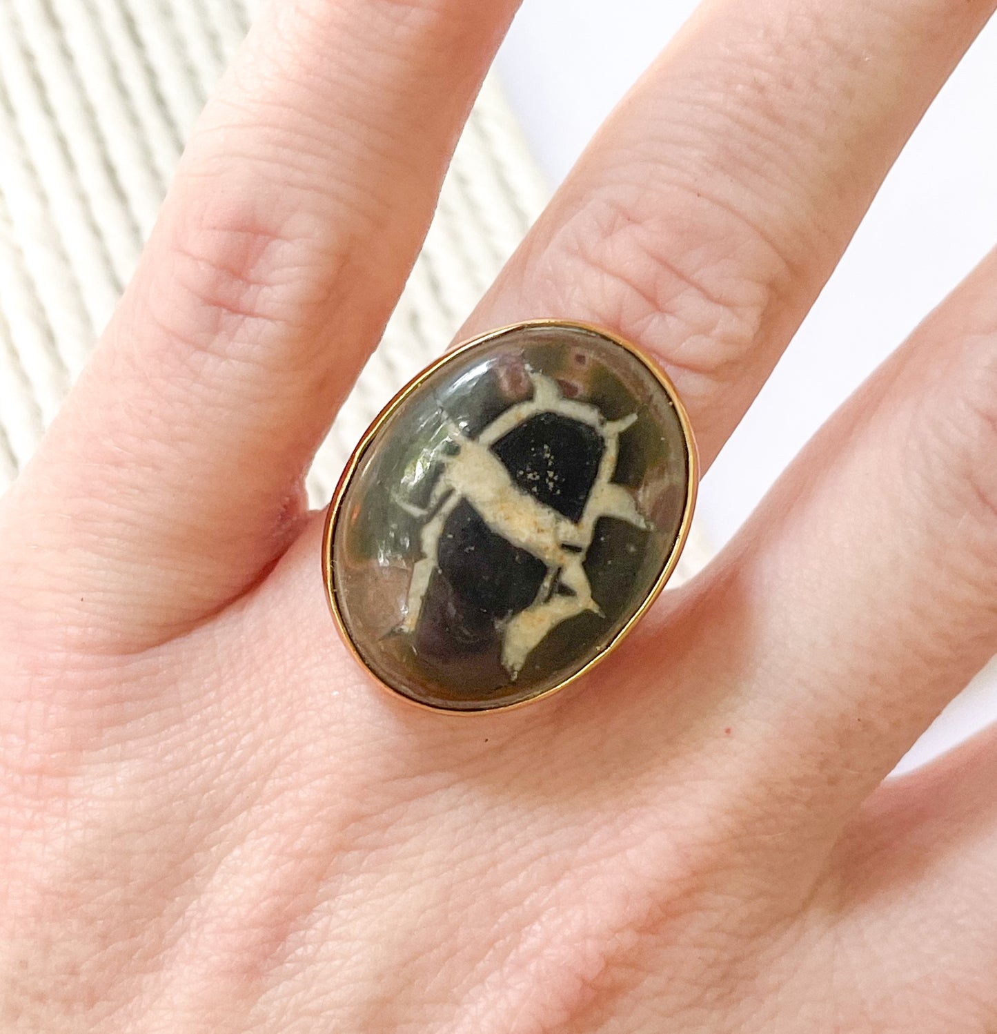 Serpentine Ring - Alchemia Gold