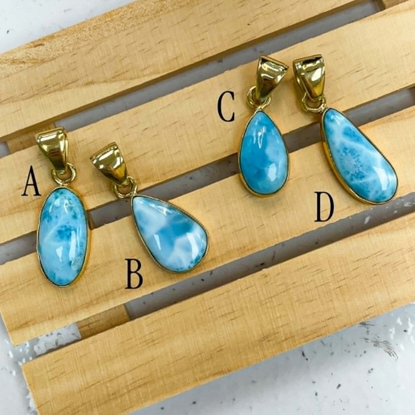 Larimar Pendants  - Alchemia