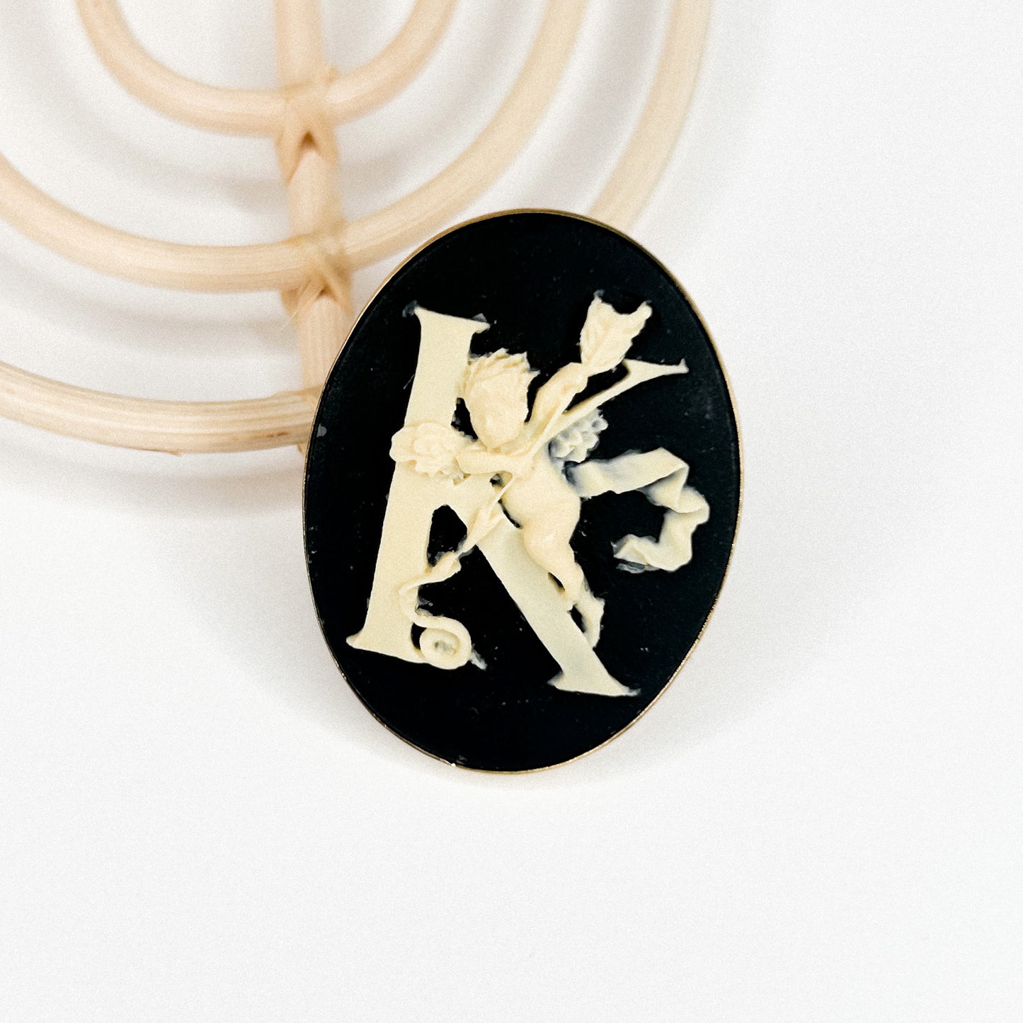 Cameo Initial Ring(A-K) - Alchemia
