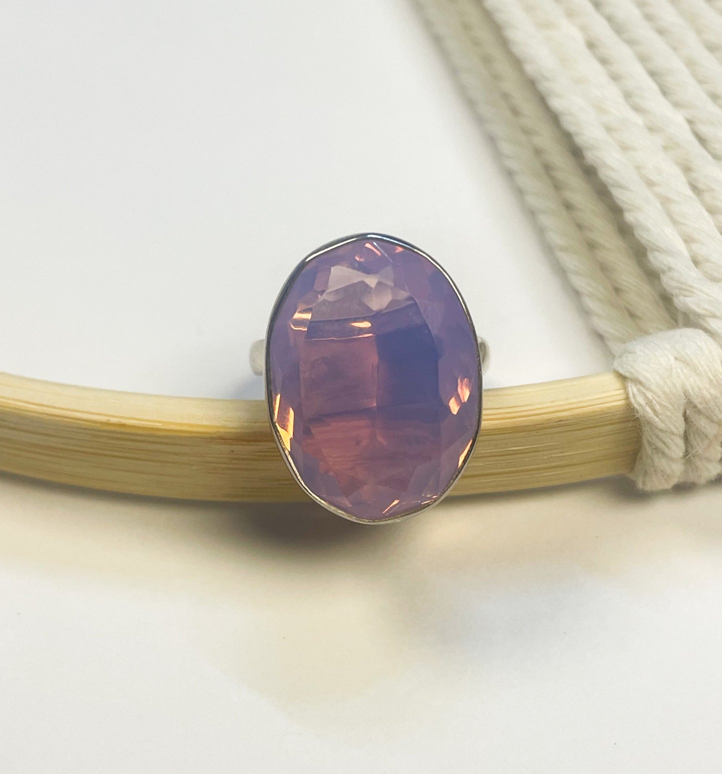 Hydro Lavender Quartz Ring & Pendant - Solid Sterling Silver