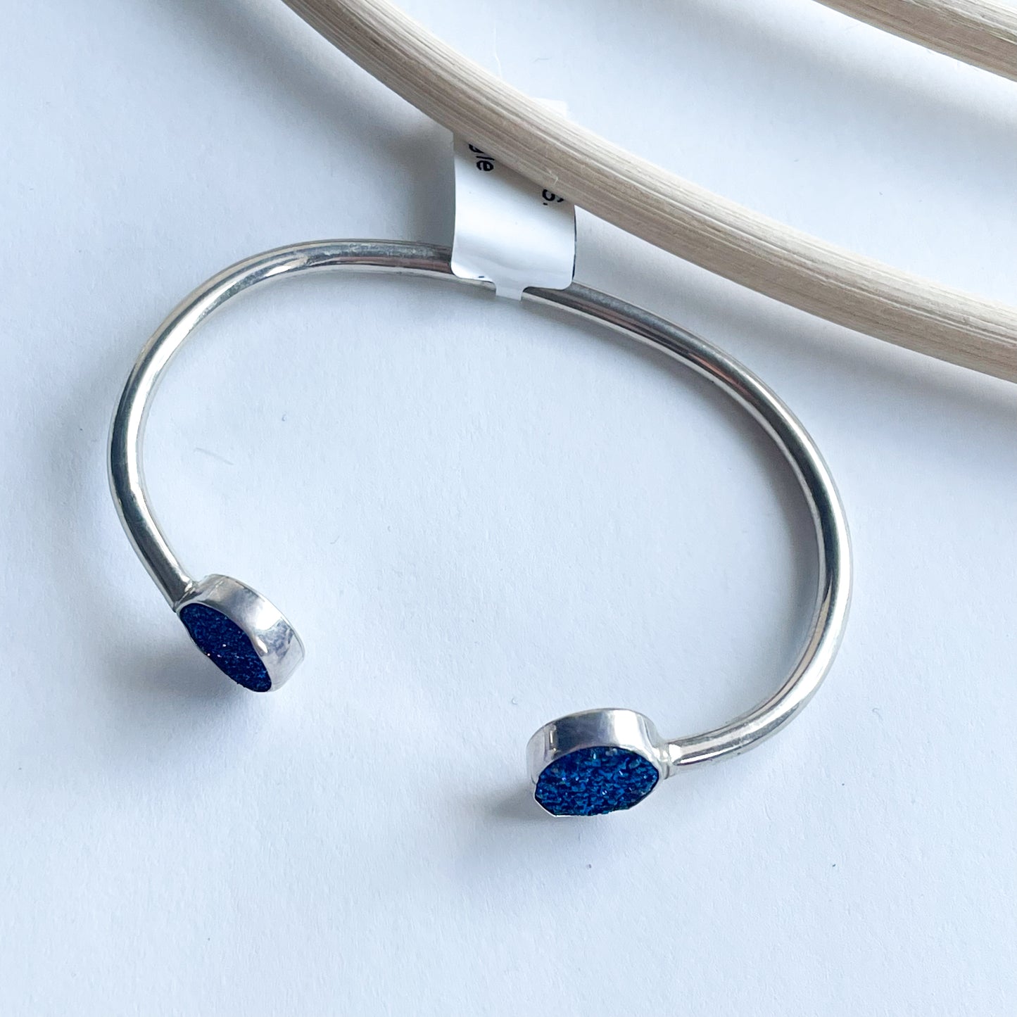 Druzy Cuff - Solid Sterling Silver
