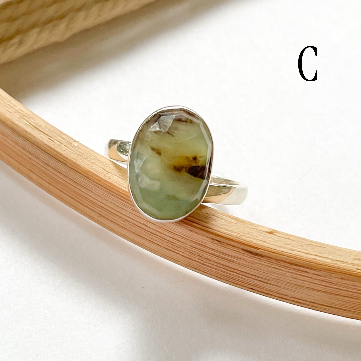 Peruvian Opal Ring - Both Metals