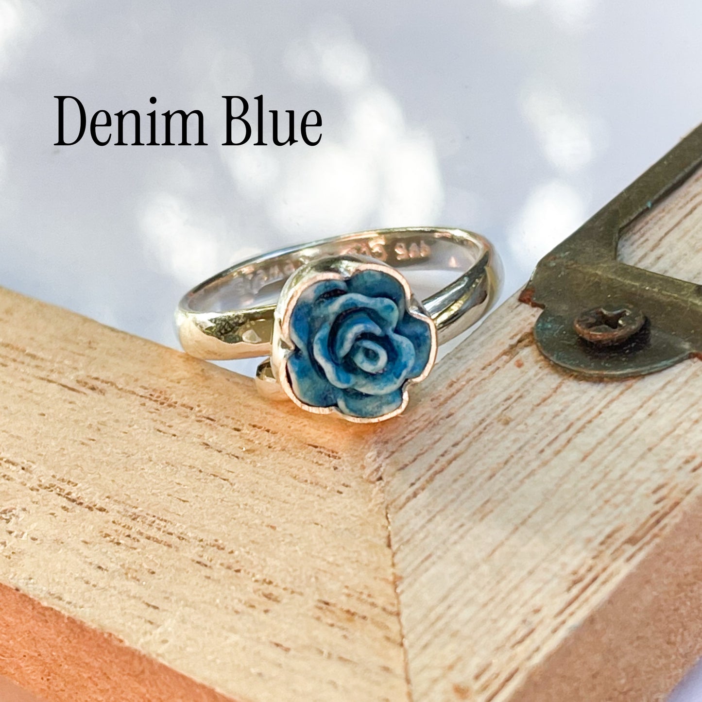 Colorful PIXIE Flower Ring - Solid Sterling Silver