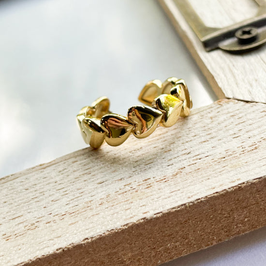 Midi Heart Ring - 18K Gold Filled