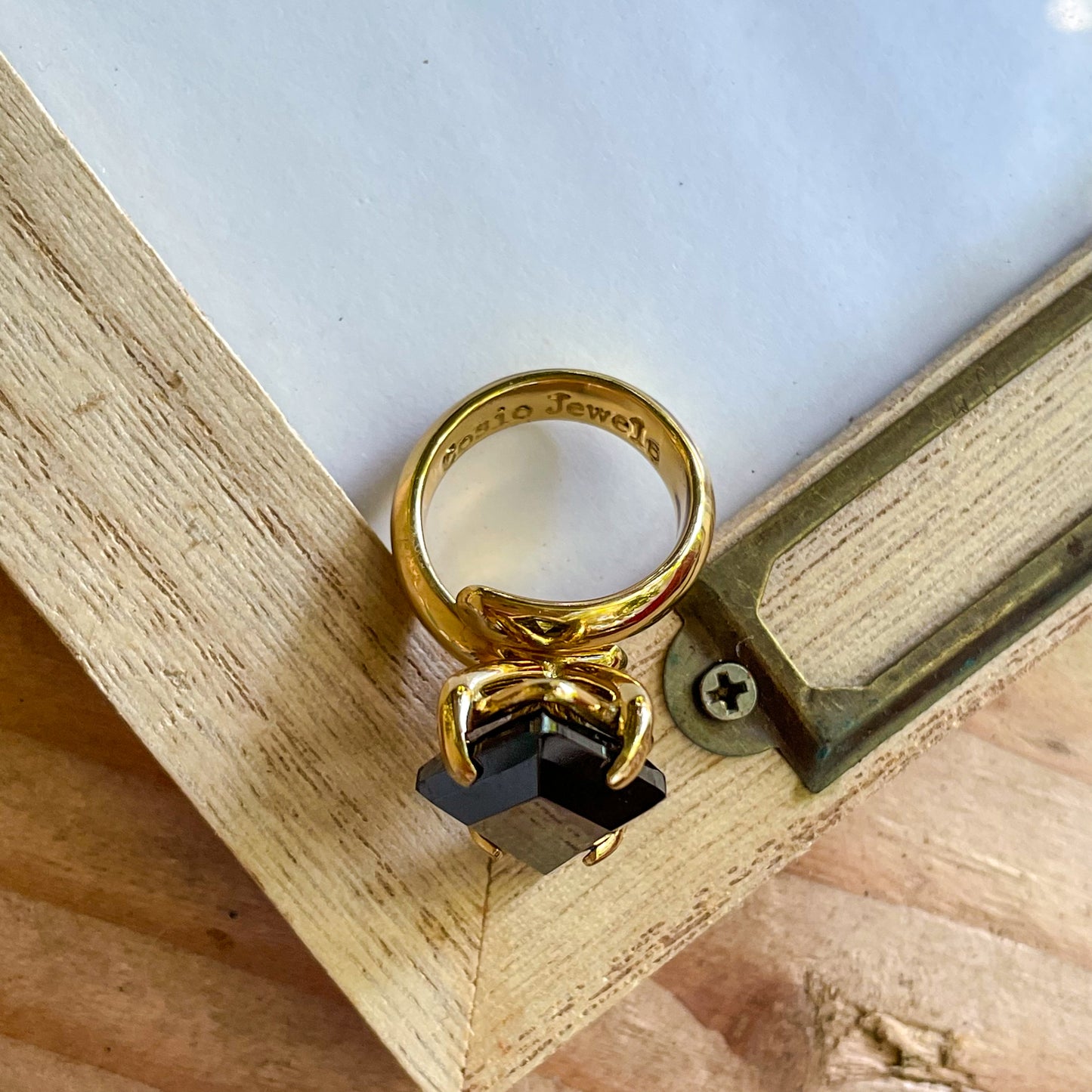 Colorful CZ Kite Prong Rings - Both Metals