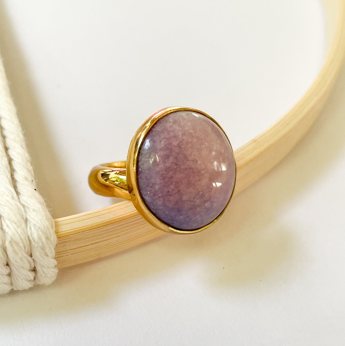 Colorful Purple Quartz Ring - Alchemia Gold