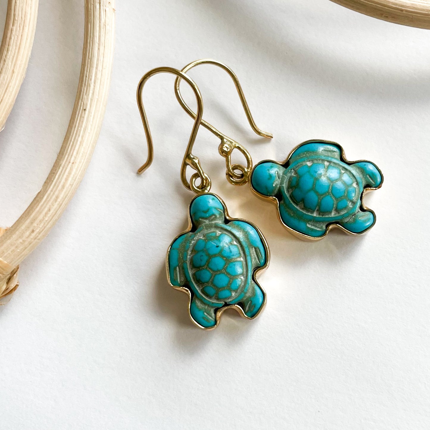 Turtle Howlite Dangles - Alchemia