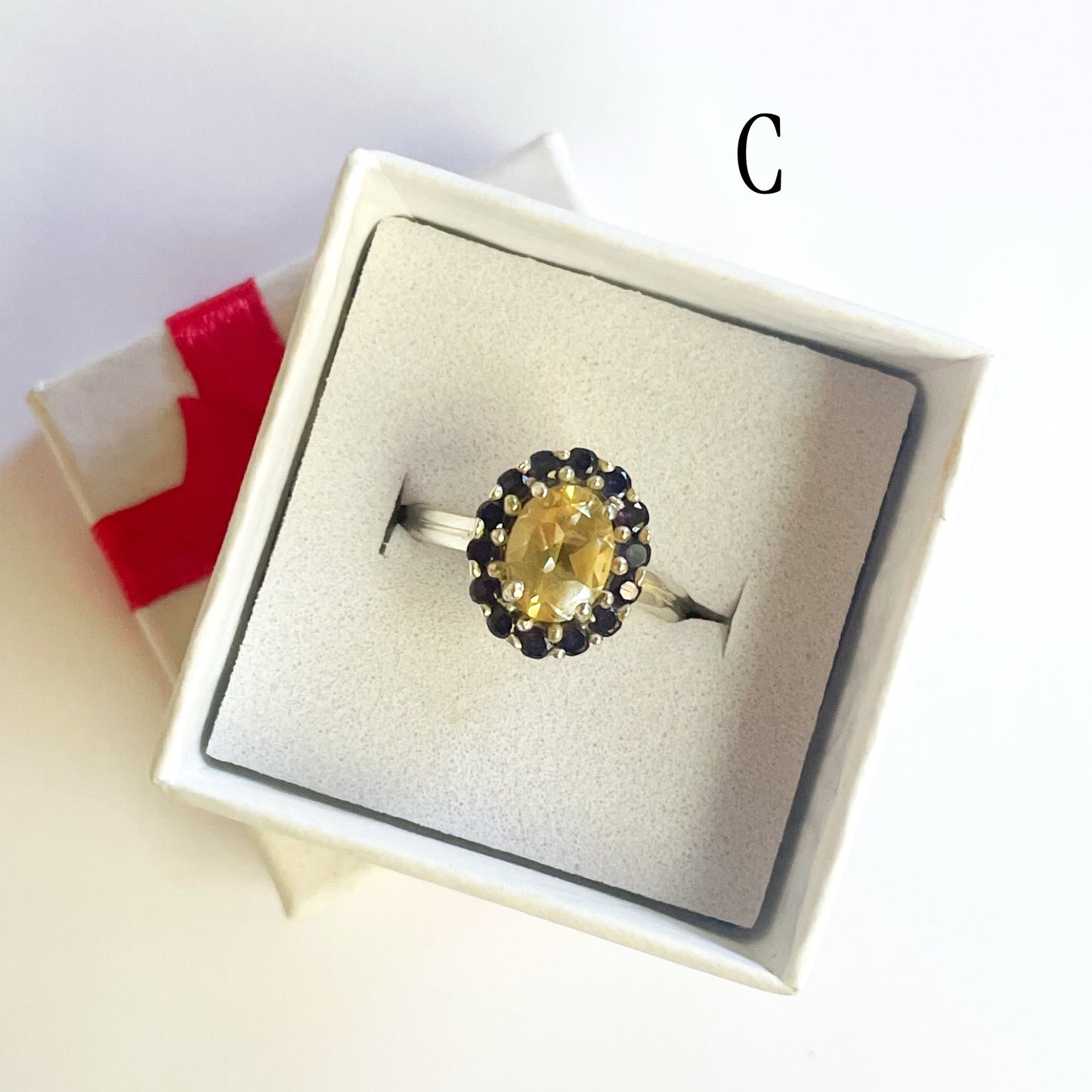 Dainty Multi Gemstone Prong Ring - Solid Sterling Silver