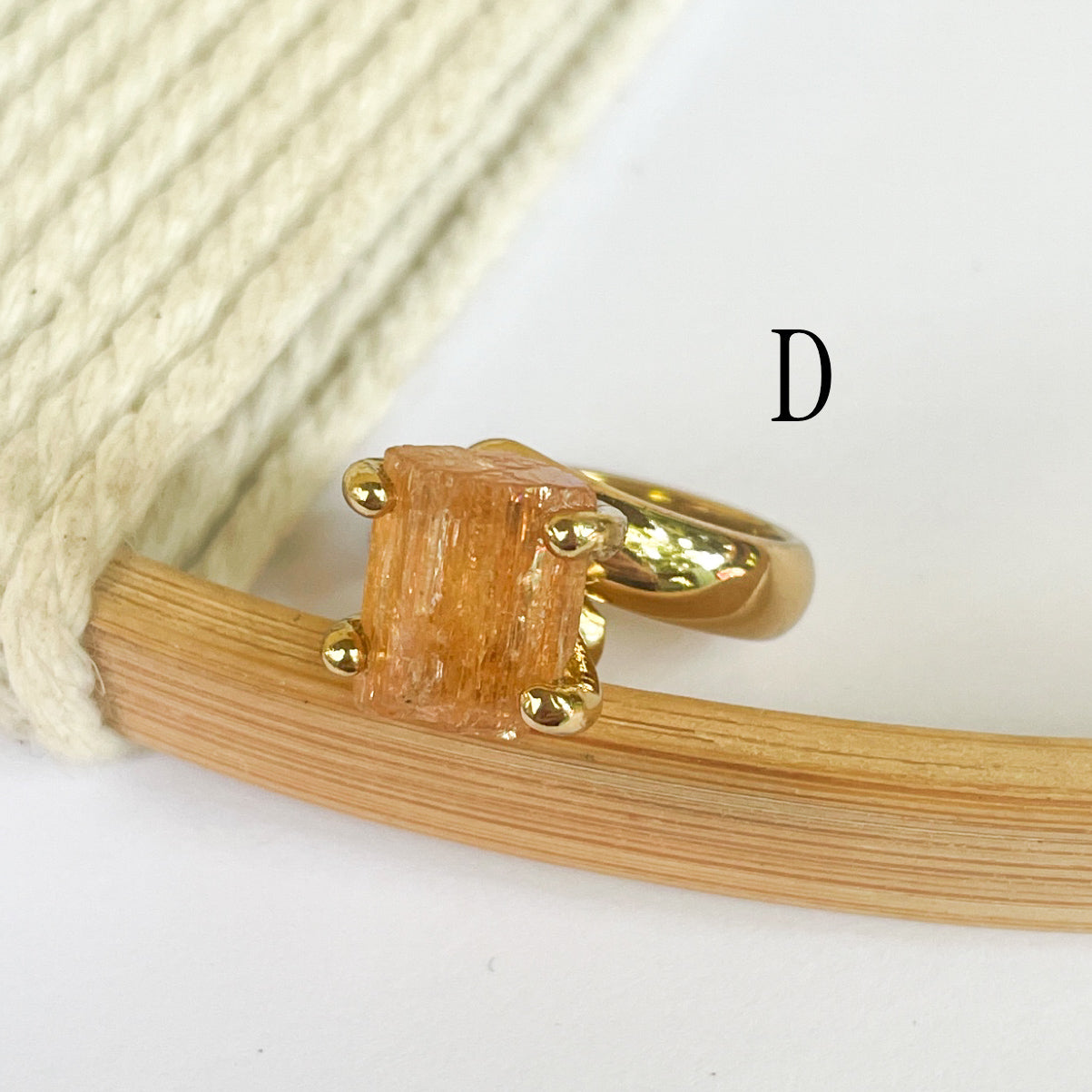Golden Imperial Topaz Progn Ring - Alchemia Gold