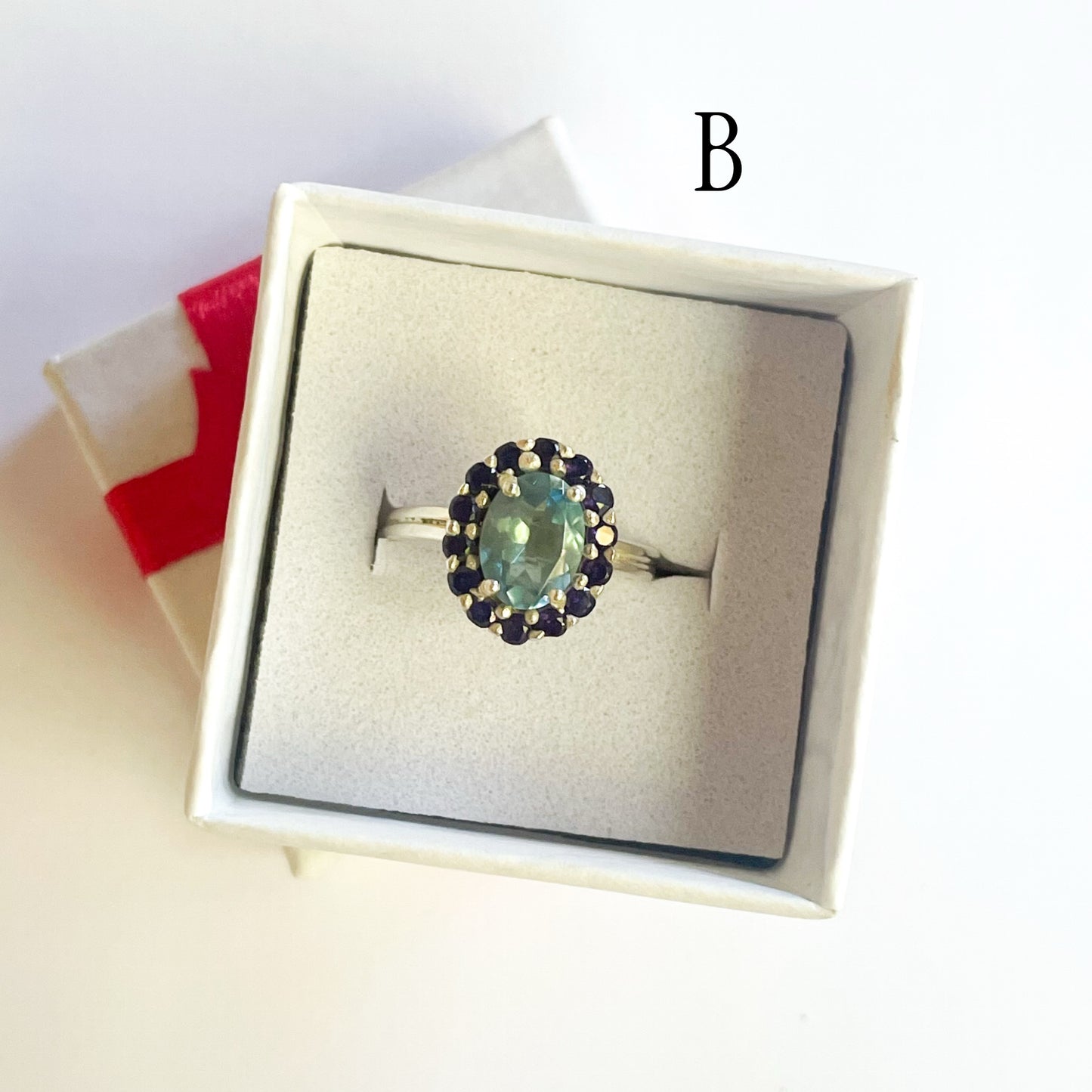 Dainty Multi Gemstone Prong Ring - Solid Sterling Silver