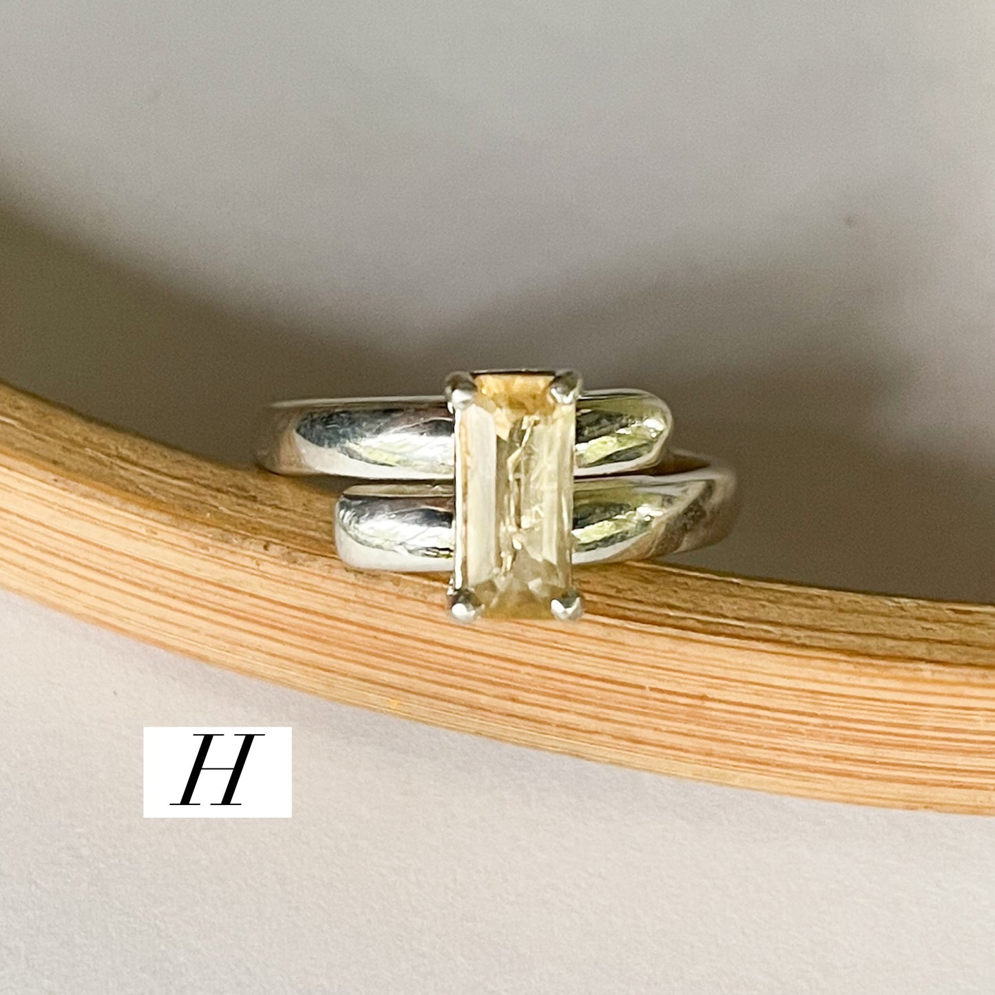 Certified Natural Imperial Topaz Prong Ring - Solid Sterling Silver