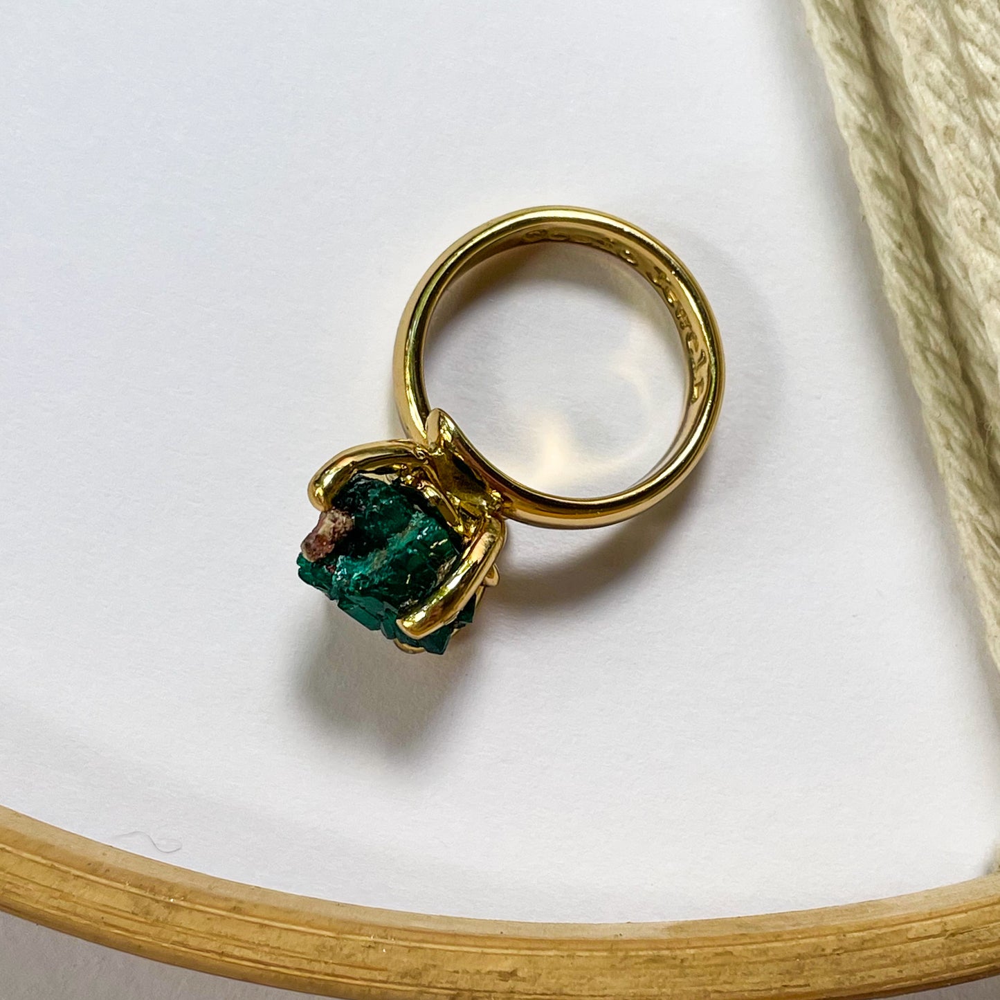 Freeform Chrome Diopside Ring - Alchemia