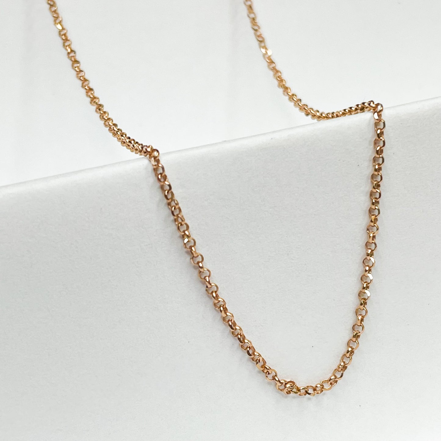 Rose Gold Rolo Chain - 18 Inches