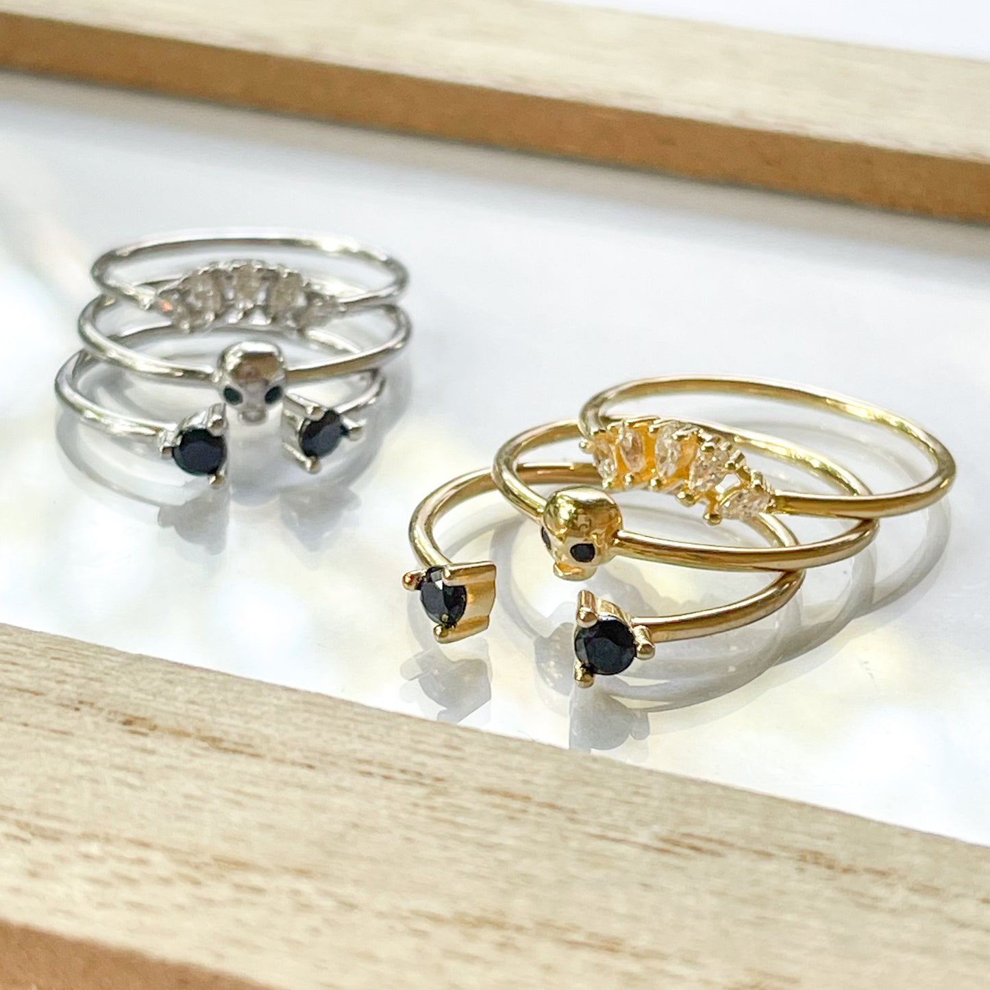 Skull Stack Rings - SSS or Vermeil