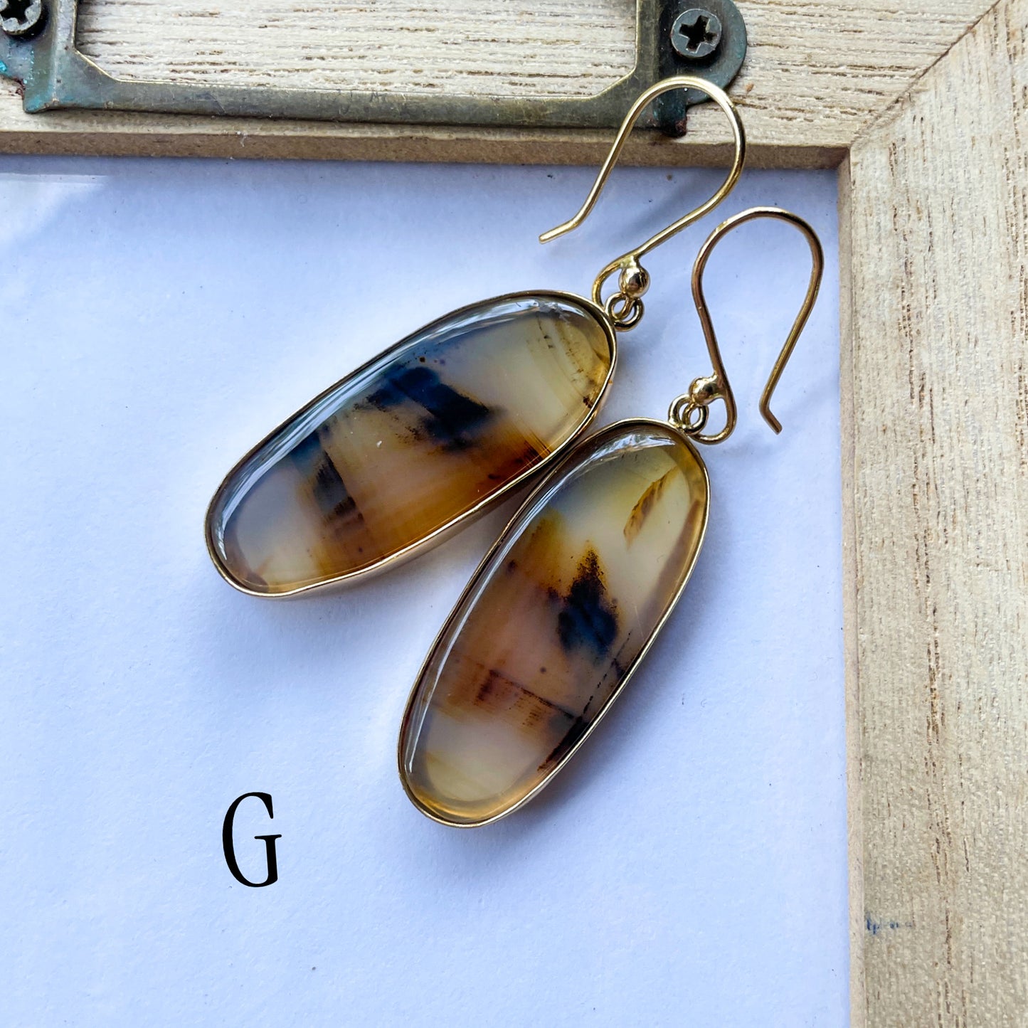 Montana Agate Earrings - Alchemia