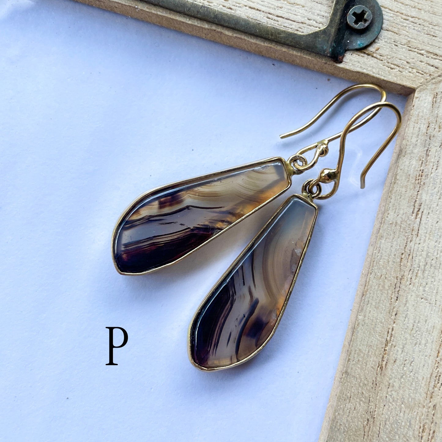 Montana Agate Earrings - Alchemia