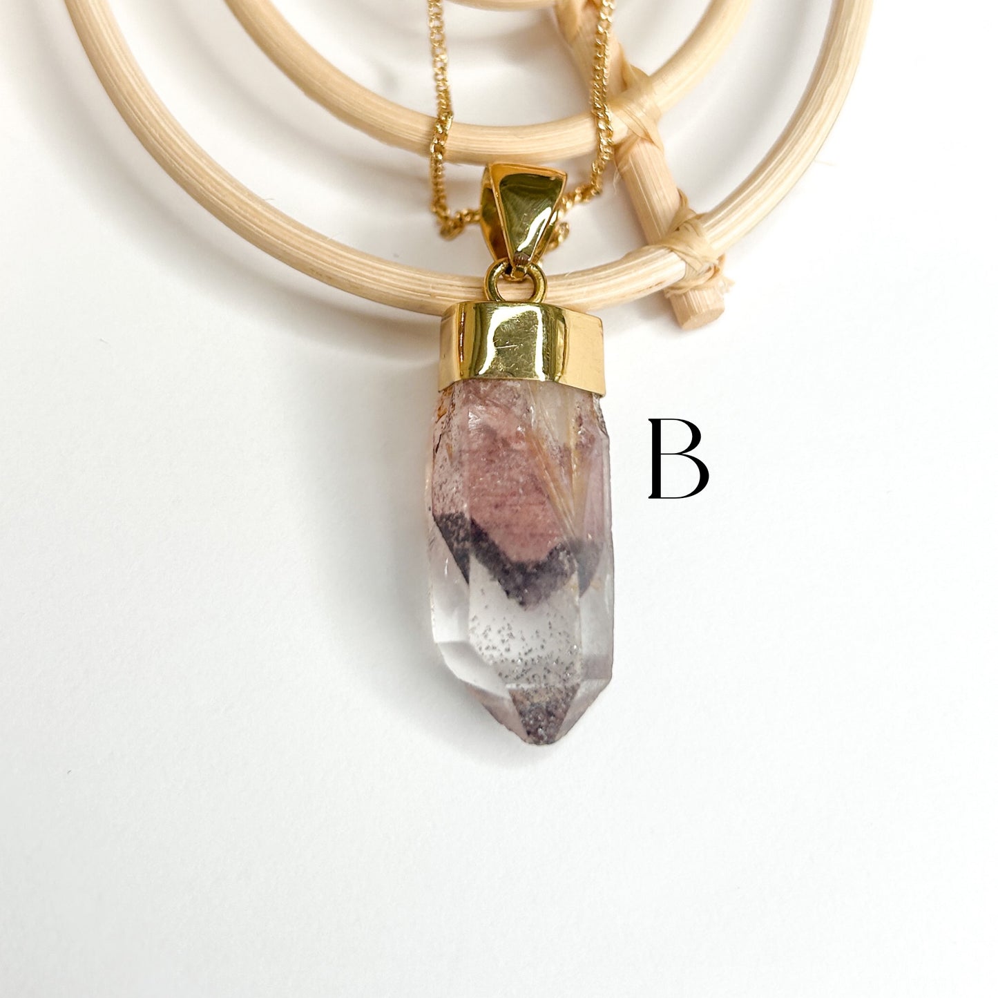 Amphibole Angel Phantom Quartz - Alchemia